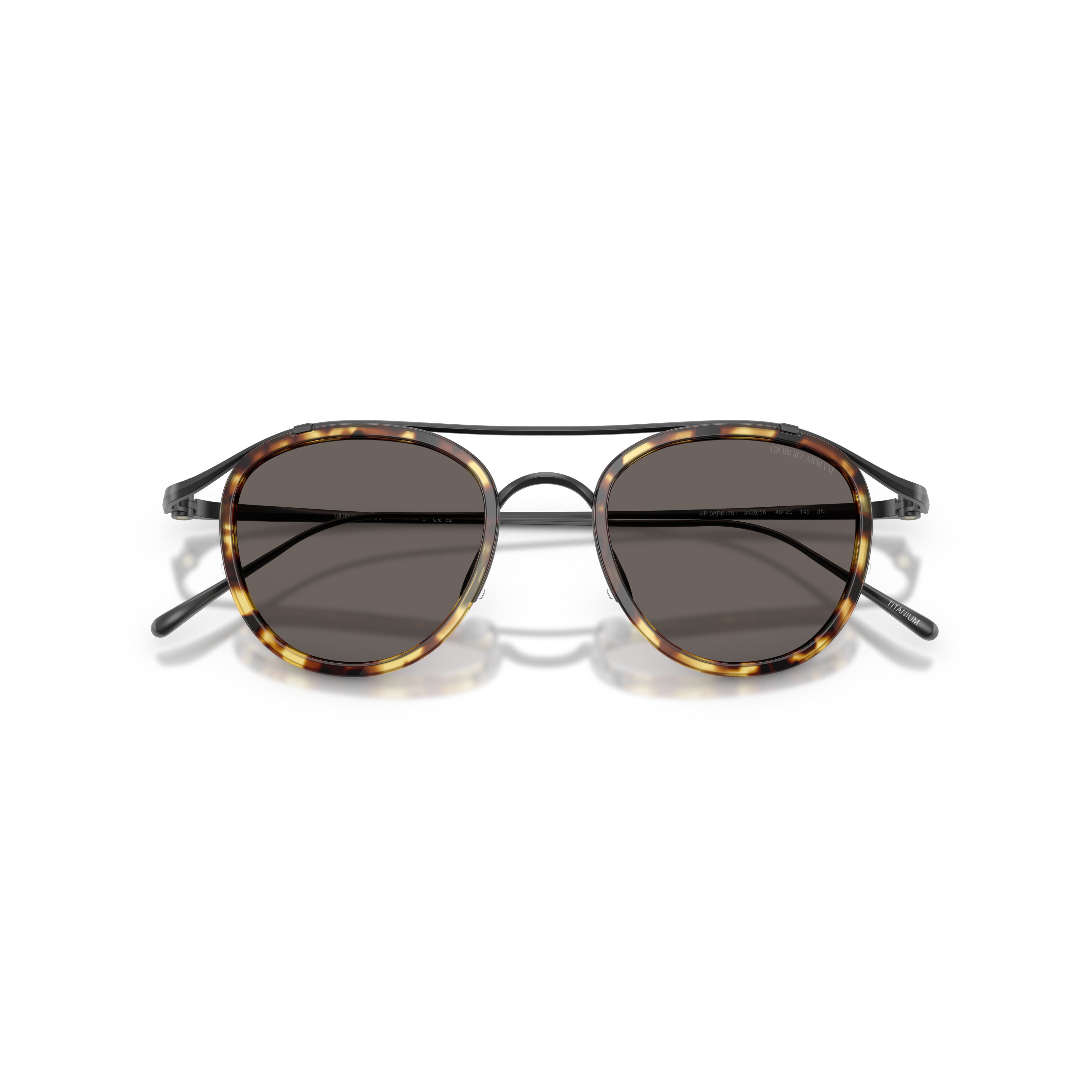 0ar6179t Titanium Frame Sunglasses with Double Bridge