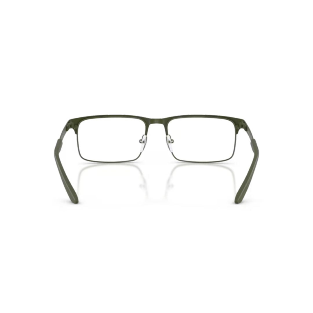 0ea1170 Rectangular Matte Metal Eyeglasses with Adjustable Nose Pads