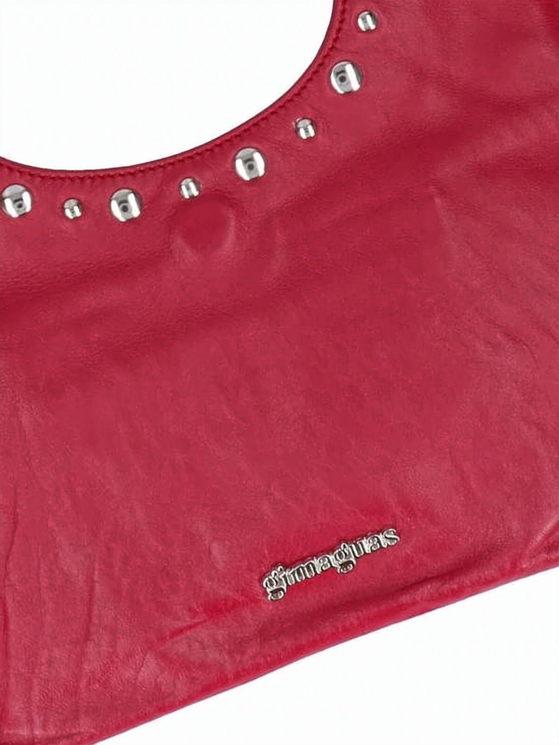 Rounded Rectangular Shoulder Bag with Cutout Handle
