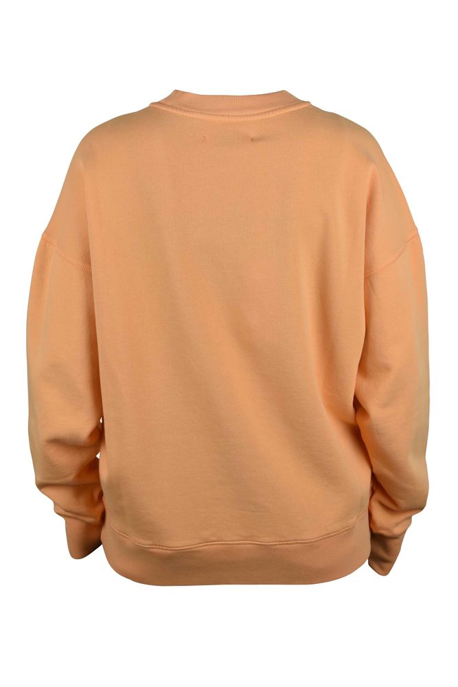 Crew Neck Cotton Sweatshirt With Mesh Design