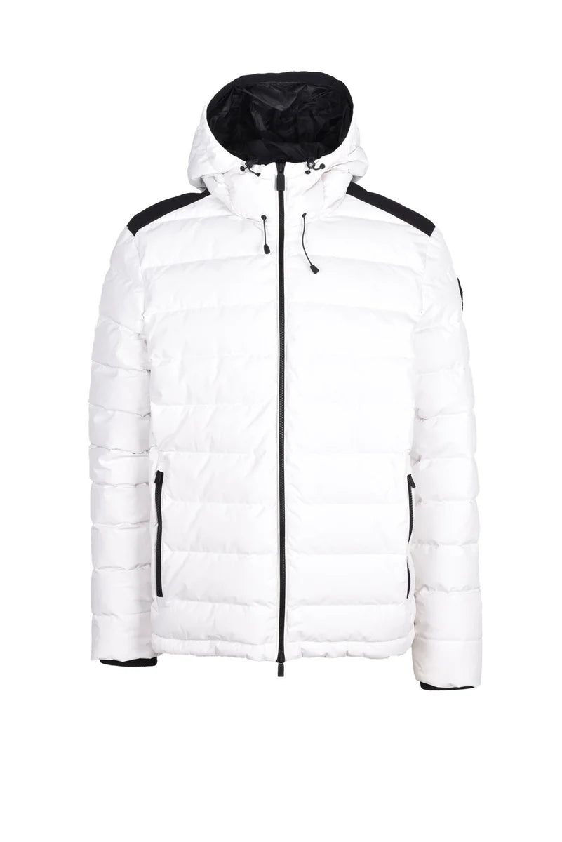 Down Jacket Polyester Down Zip - White