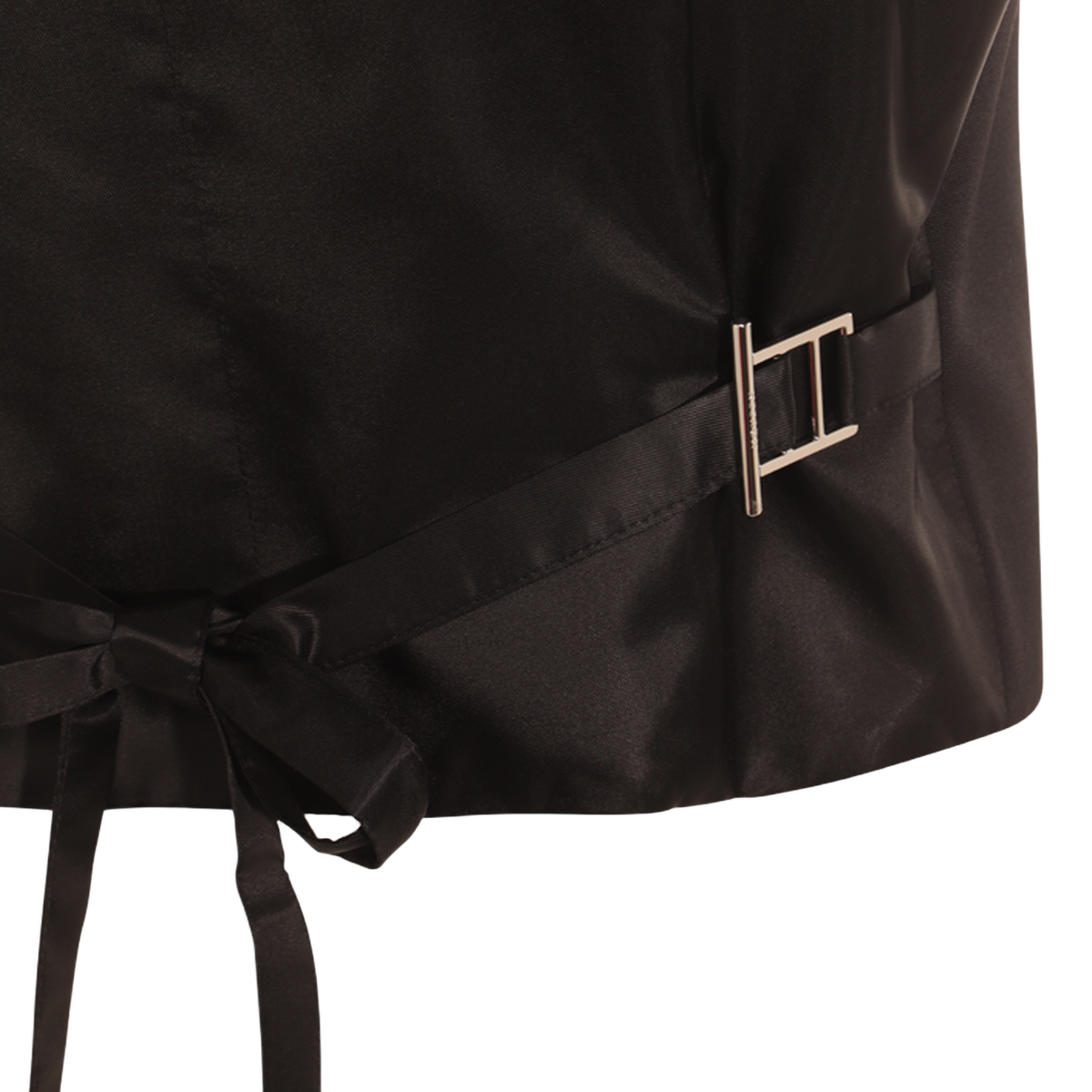 Sleeveless Black Tunic with Lace Trim