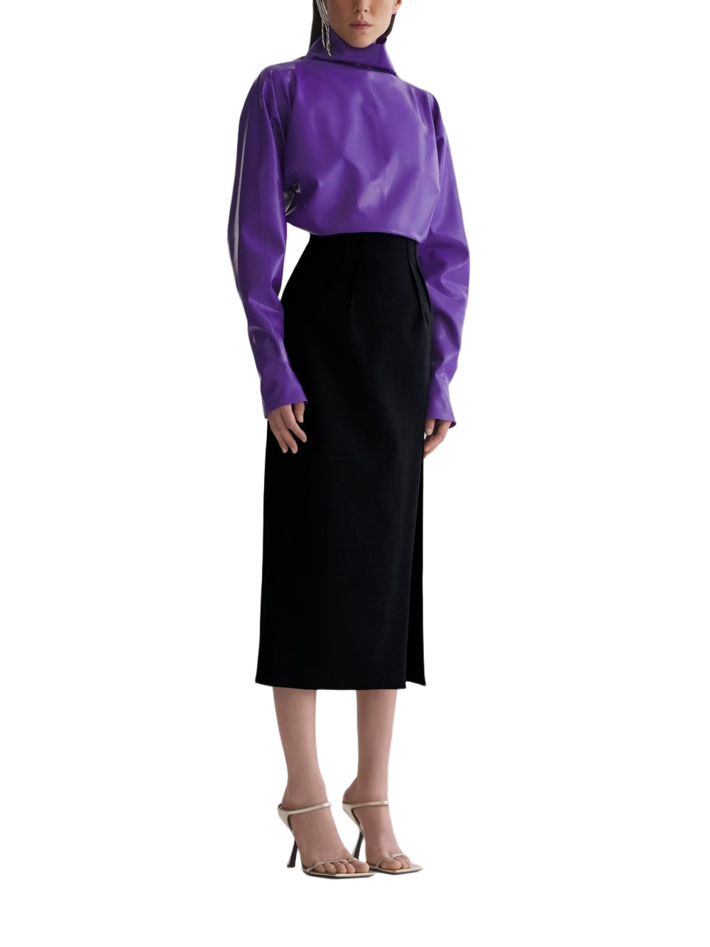 High-Waisted Black Skirt