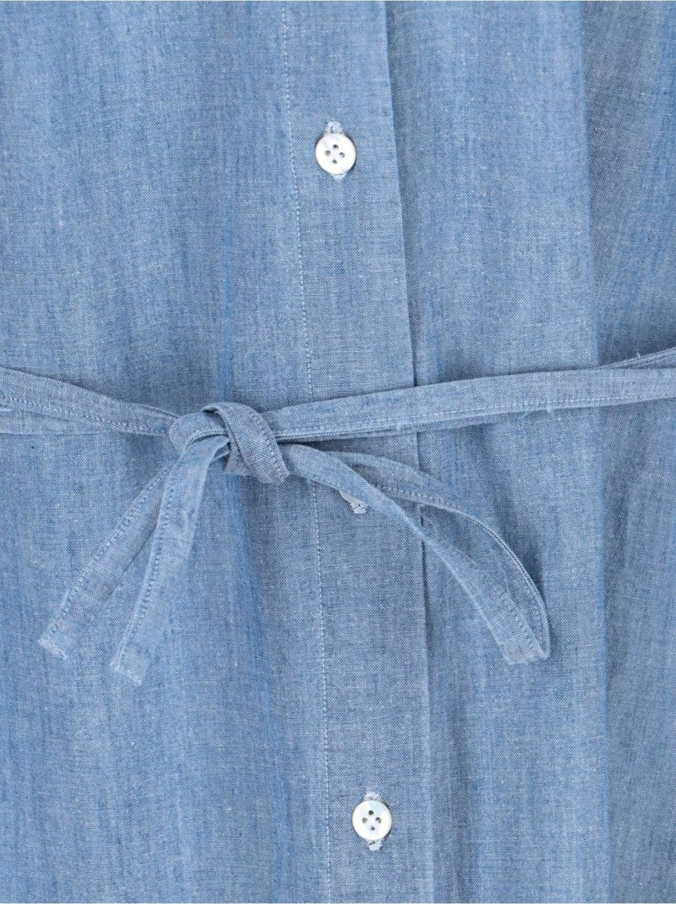 Maxi Shirt Dress – Light Blue