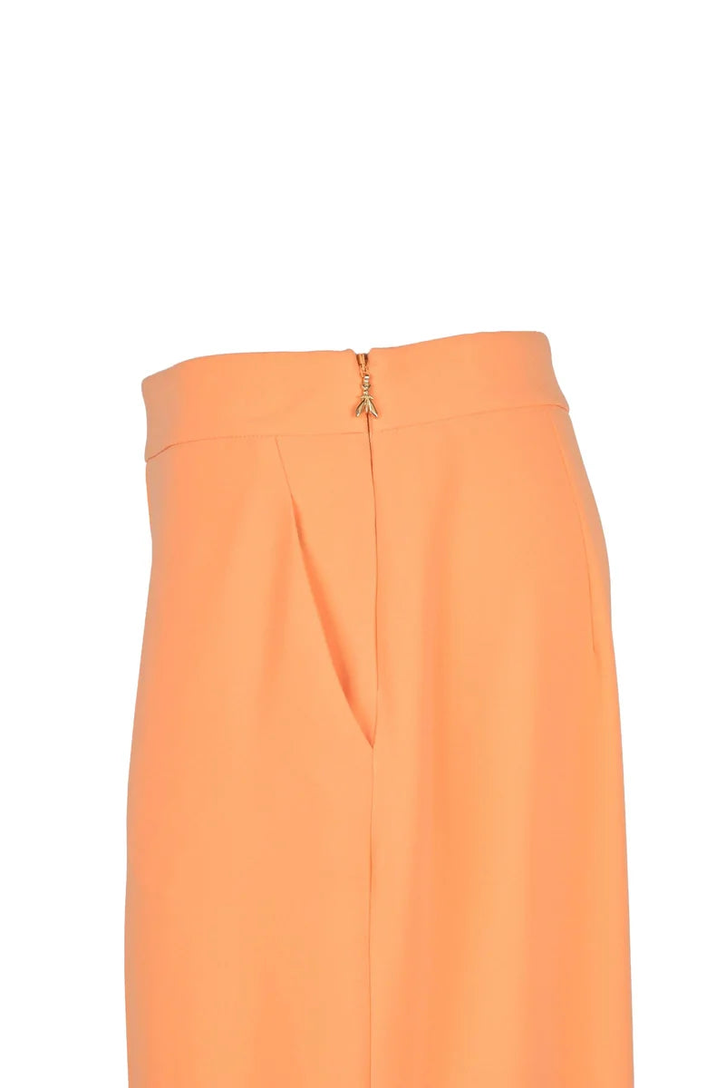 High-Waisted Trousers - Orange