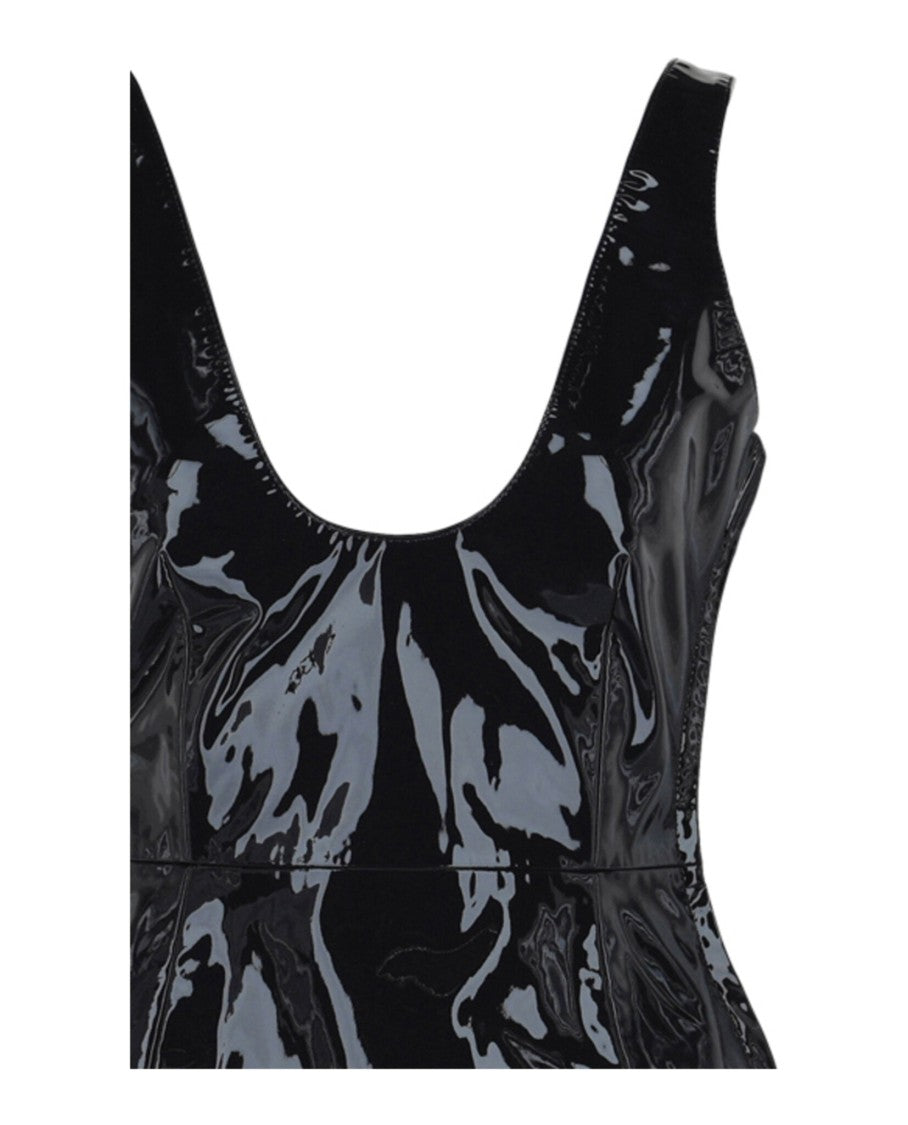 Patent Leather Mini Dress