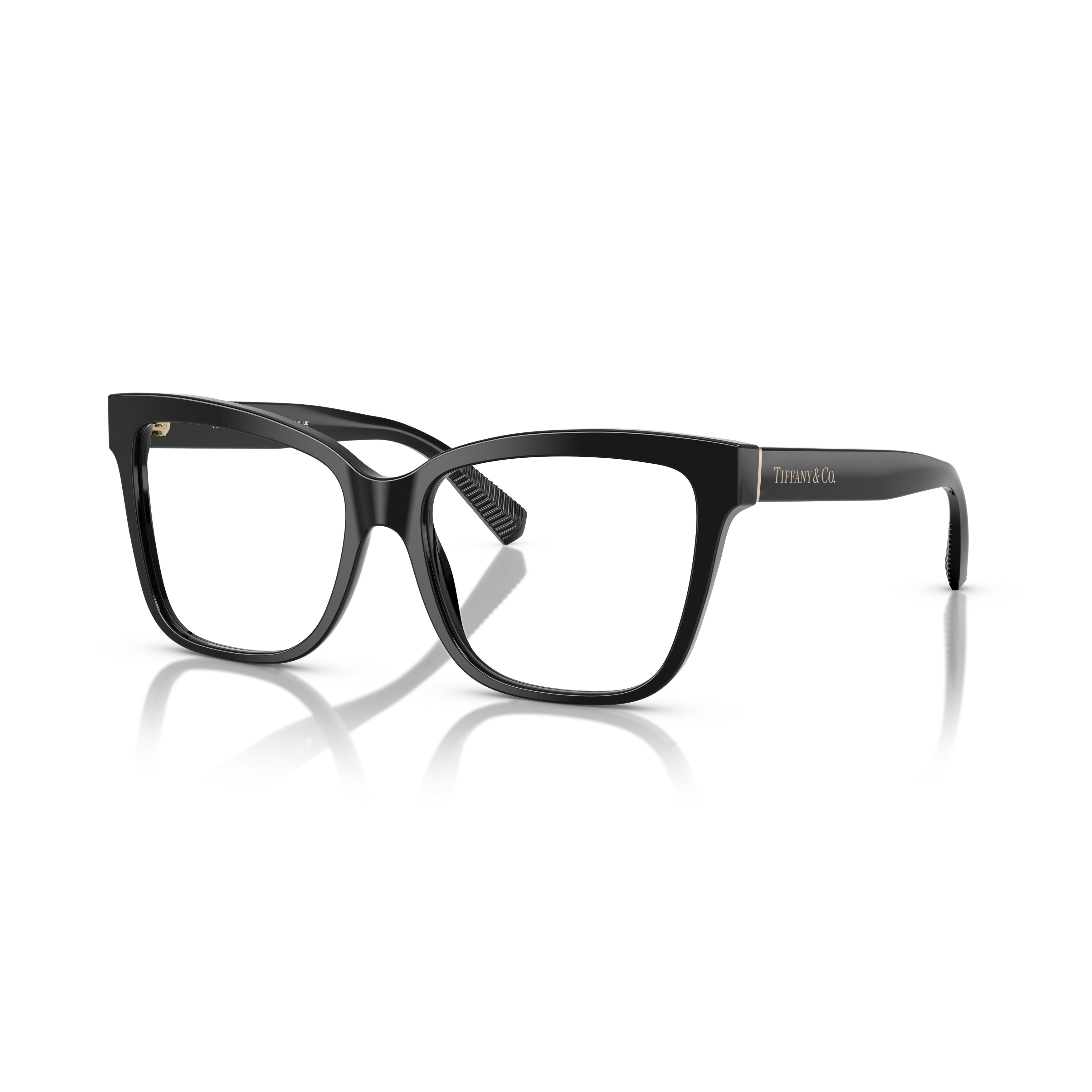 0tf2260 Glossy Black Square Frame Eyeglasses