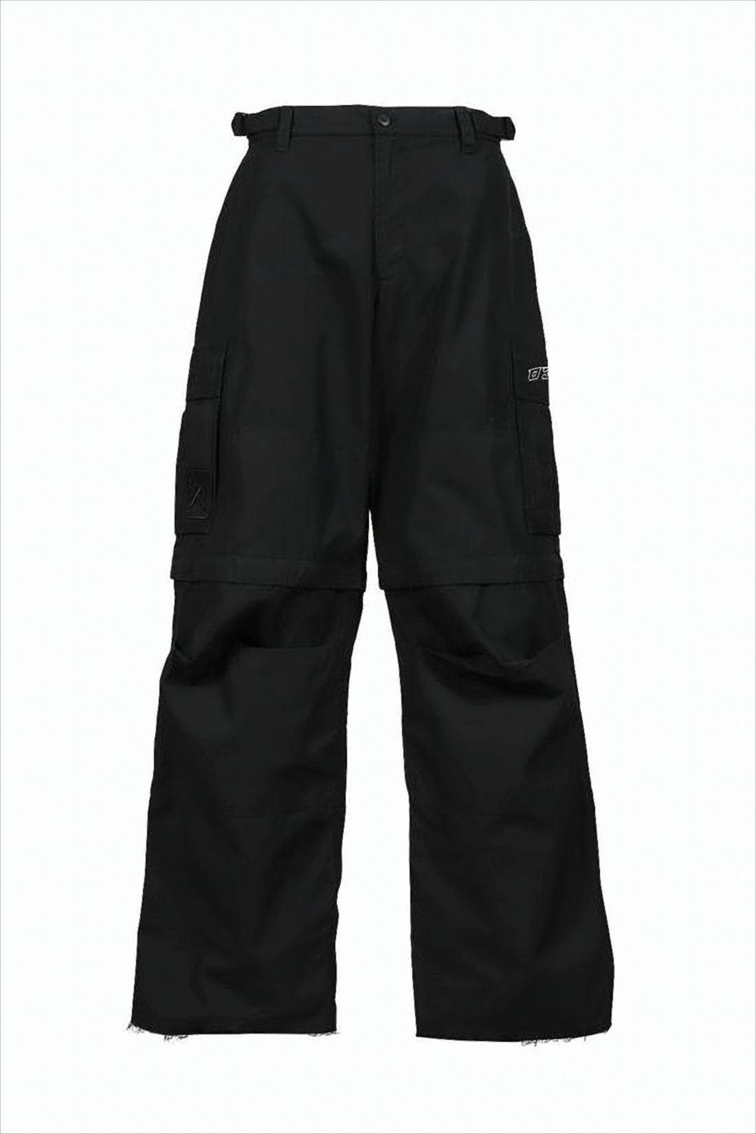 Convertible Cargo Pants with Raw Hems