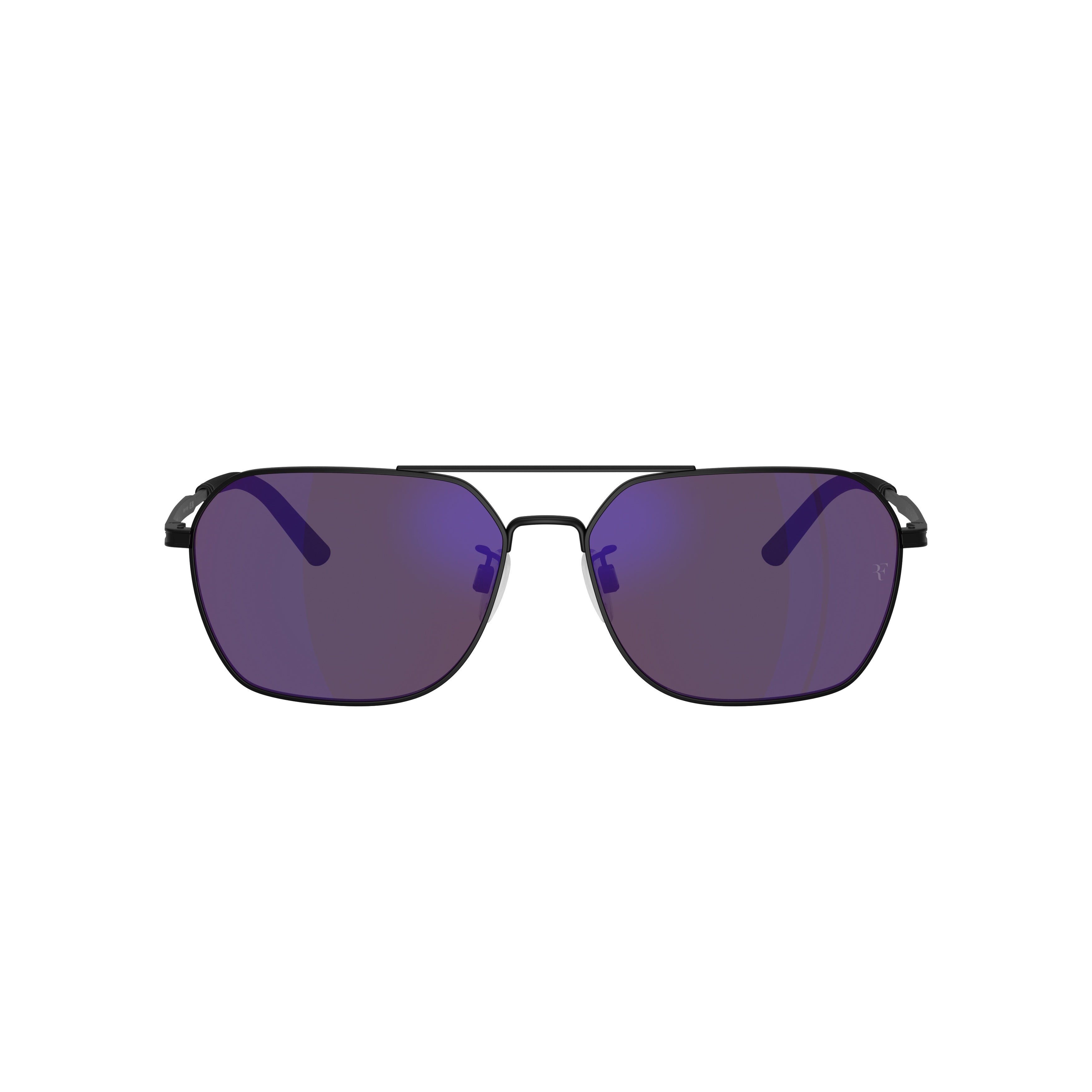 0ov1377s Rectangular Steel Frame Sunglasses with Double Bridge Design