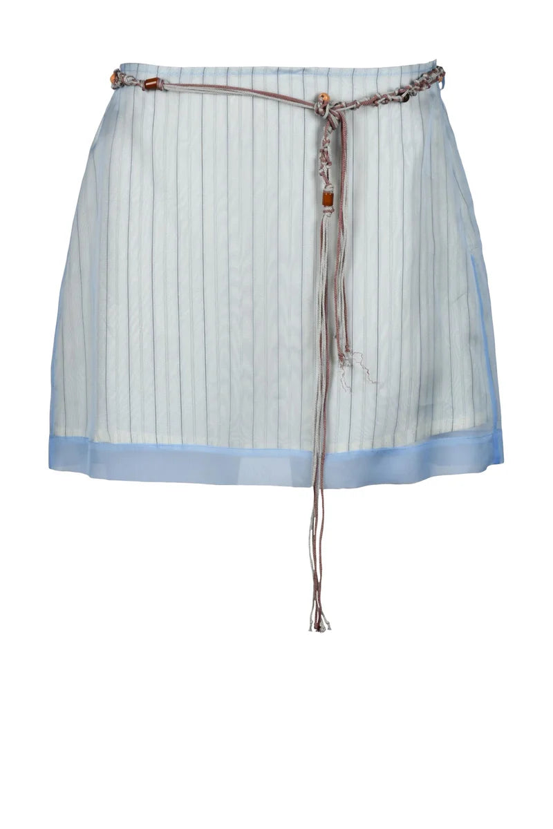 Mini Organza Skirt - Light Blue