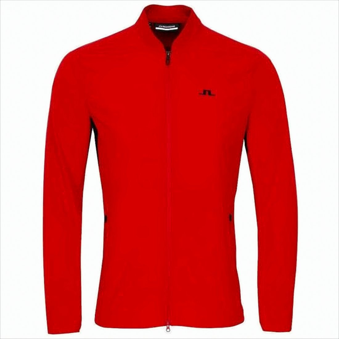 Fitted Red Jacket with Perforated Design