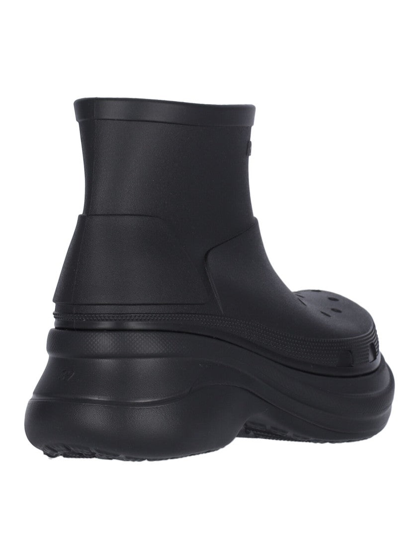 Rubber Ankle Boots – Black