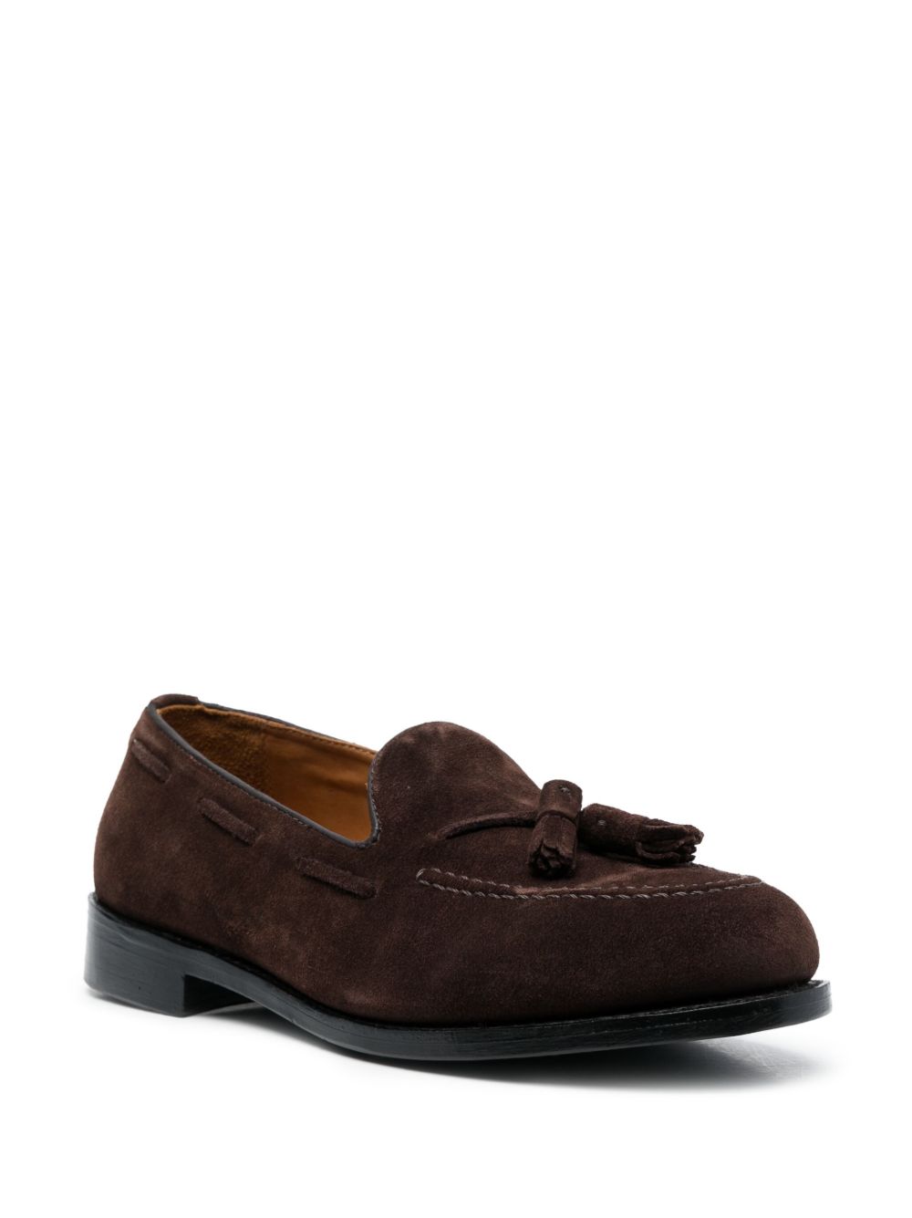Classic Suede Loafers with Decorative Tassels