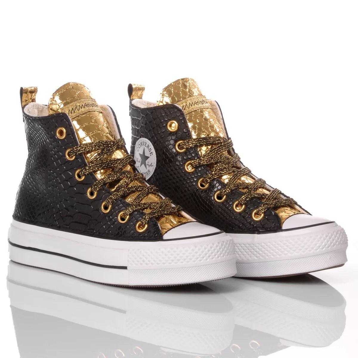 Platform Snake Black Gold