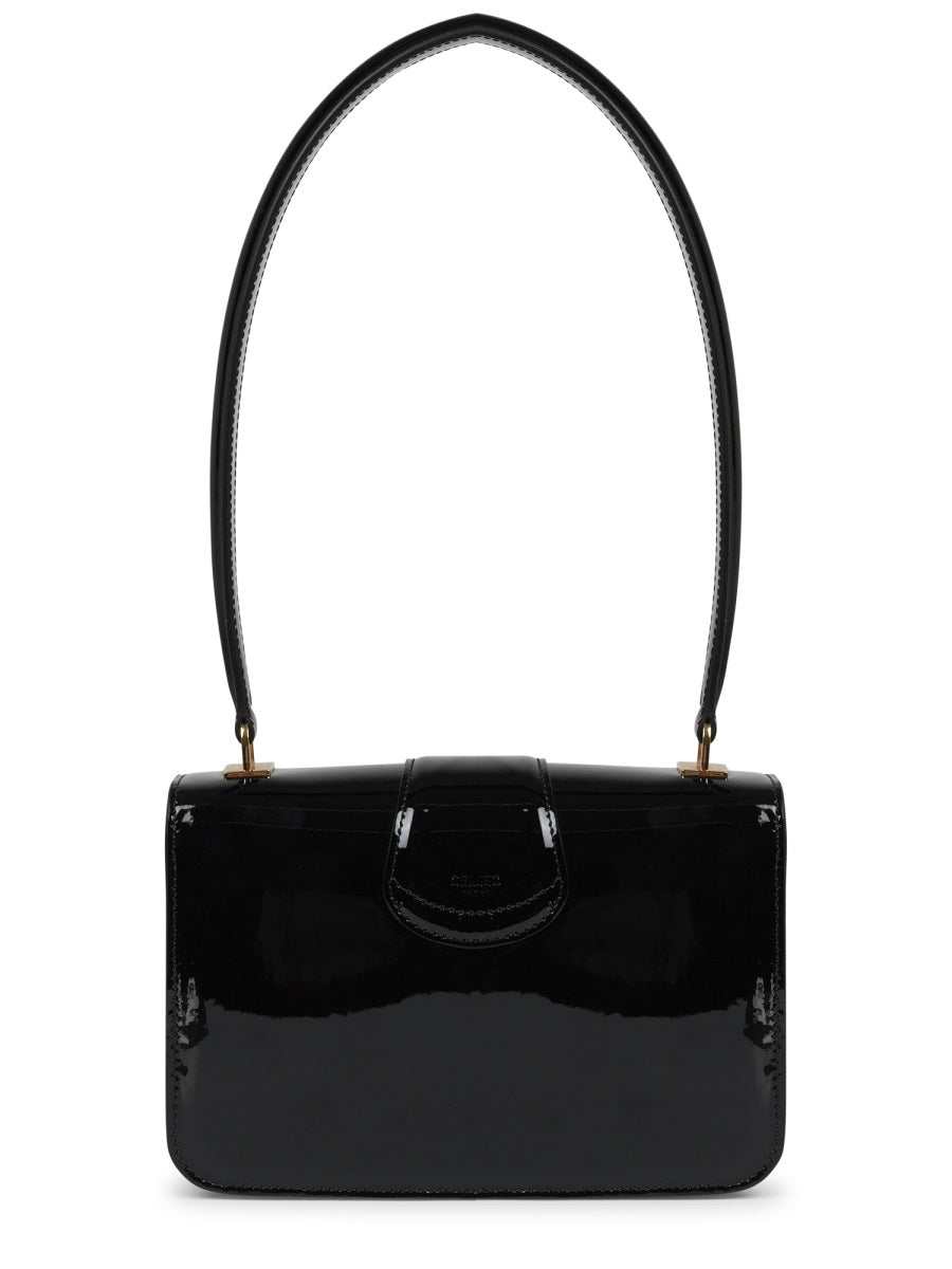 Rectangular Patent Calf Leather Shoulder Bag