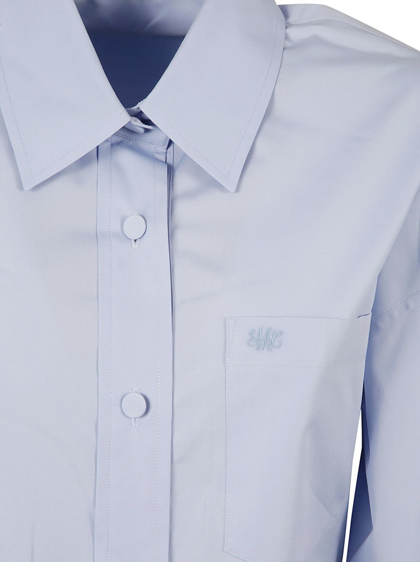Pointed Collar Shirt Dress