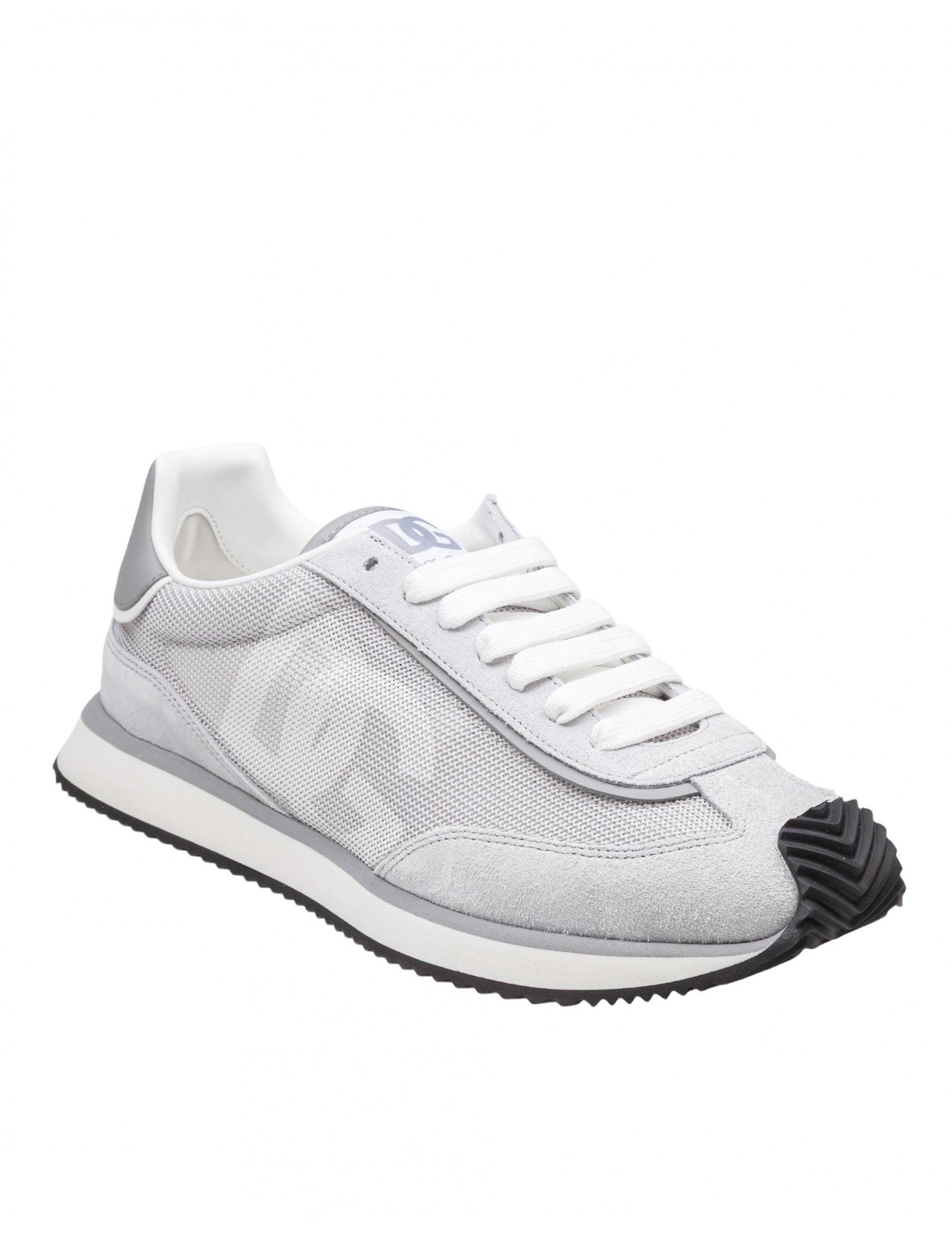 Sneaker Cushion In Mixed Materials Color Grey/White