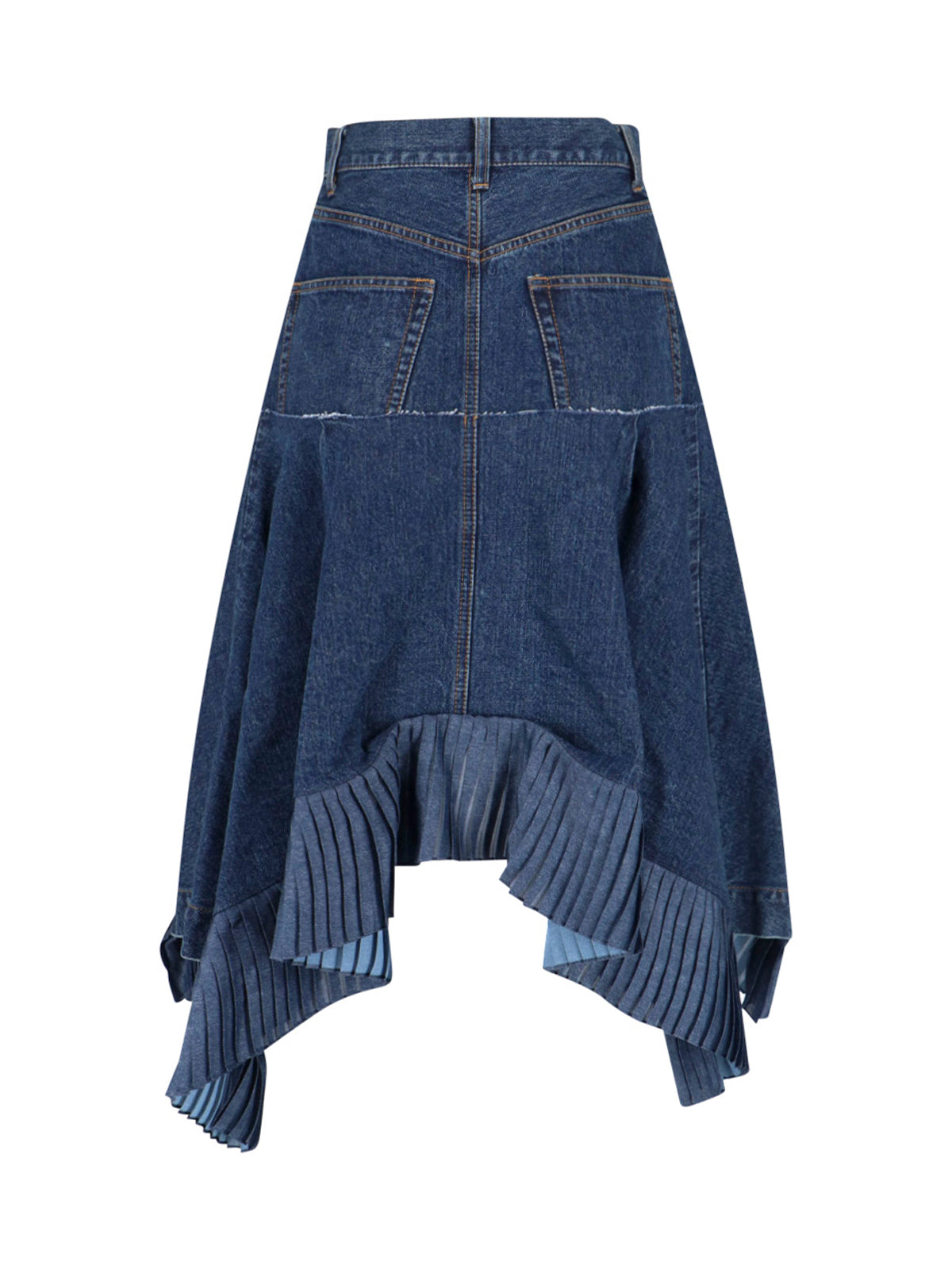 Layered Asymmetrical Skirt With Structured Design