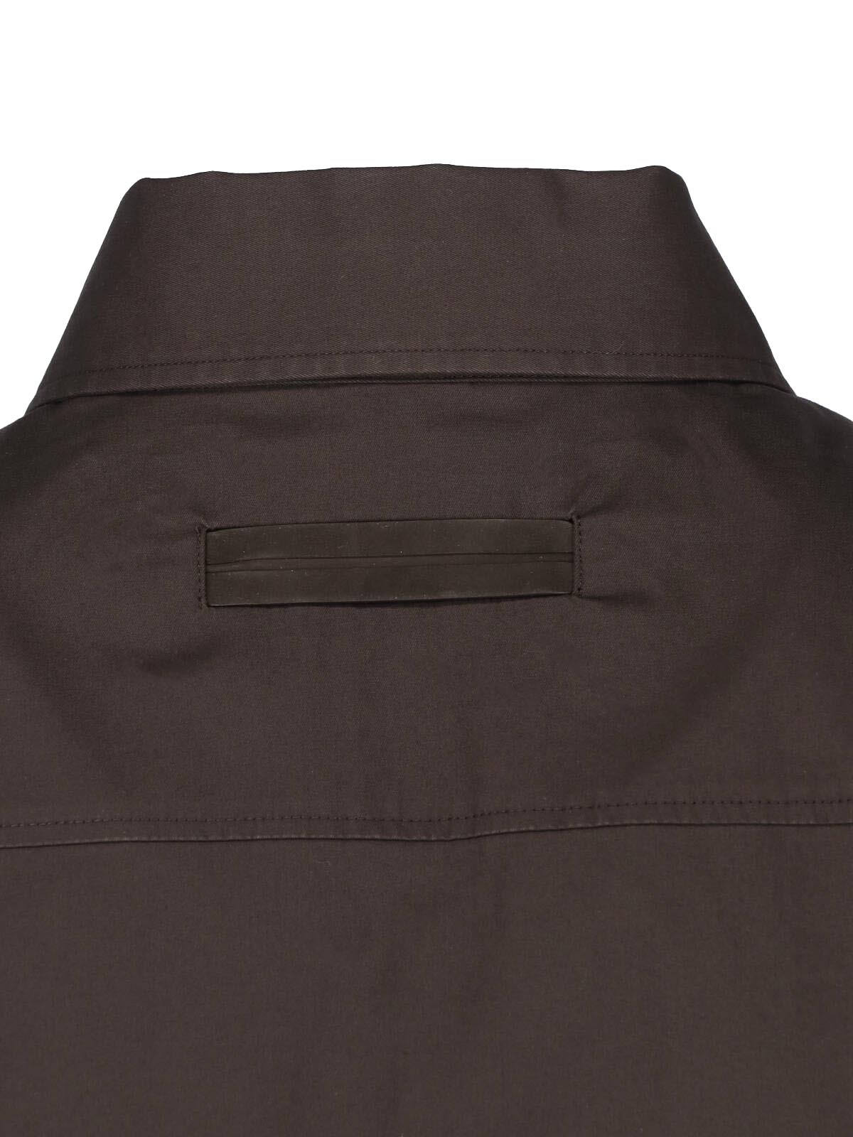 Brown Structured Tailored Silhouette Shirt