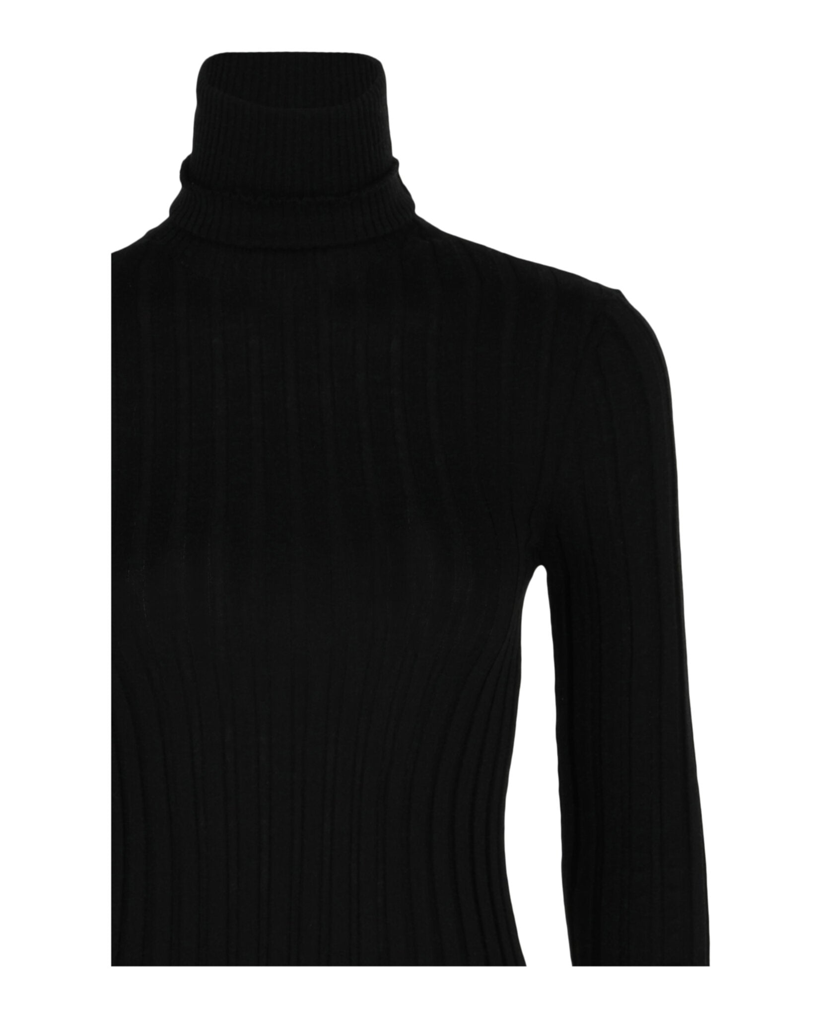 Rolled Neck Long-Sleeve Sweater