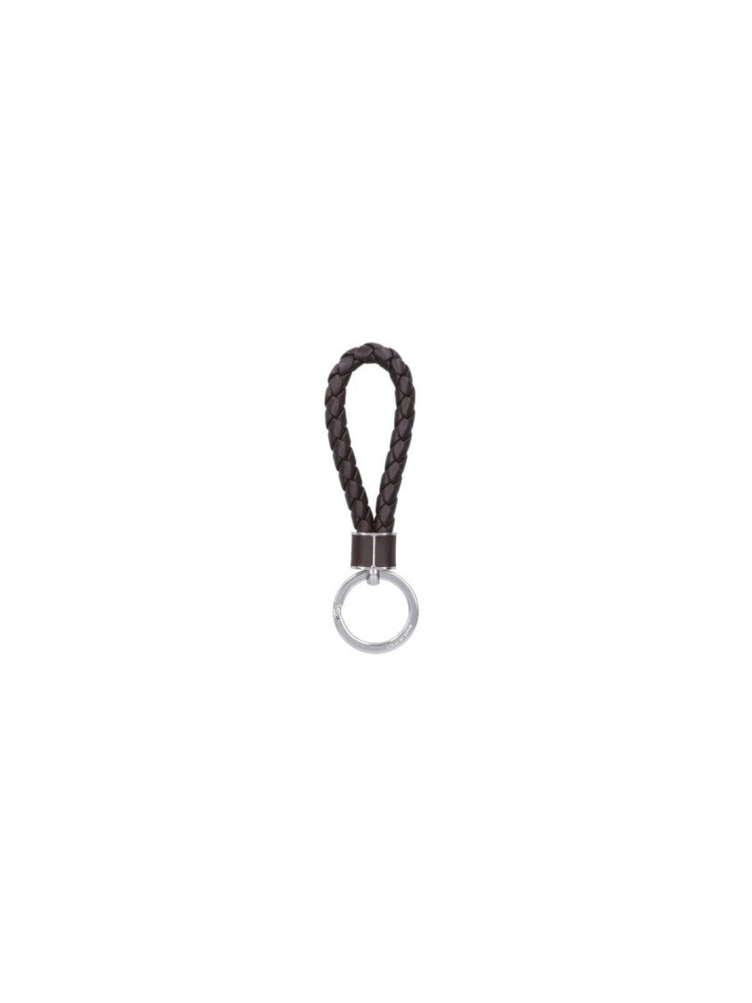 Braided Lambskin Leather Keyring