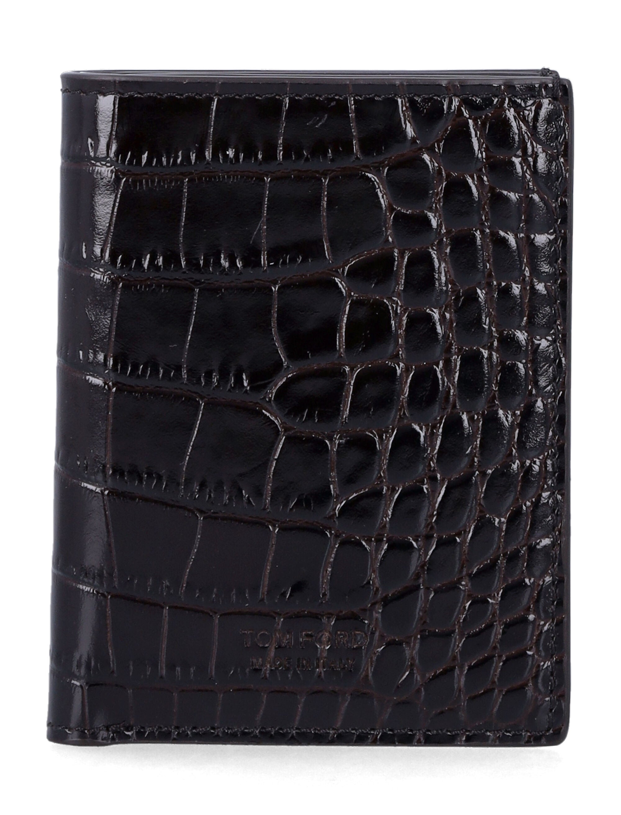Croc Leather Cardholder