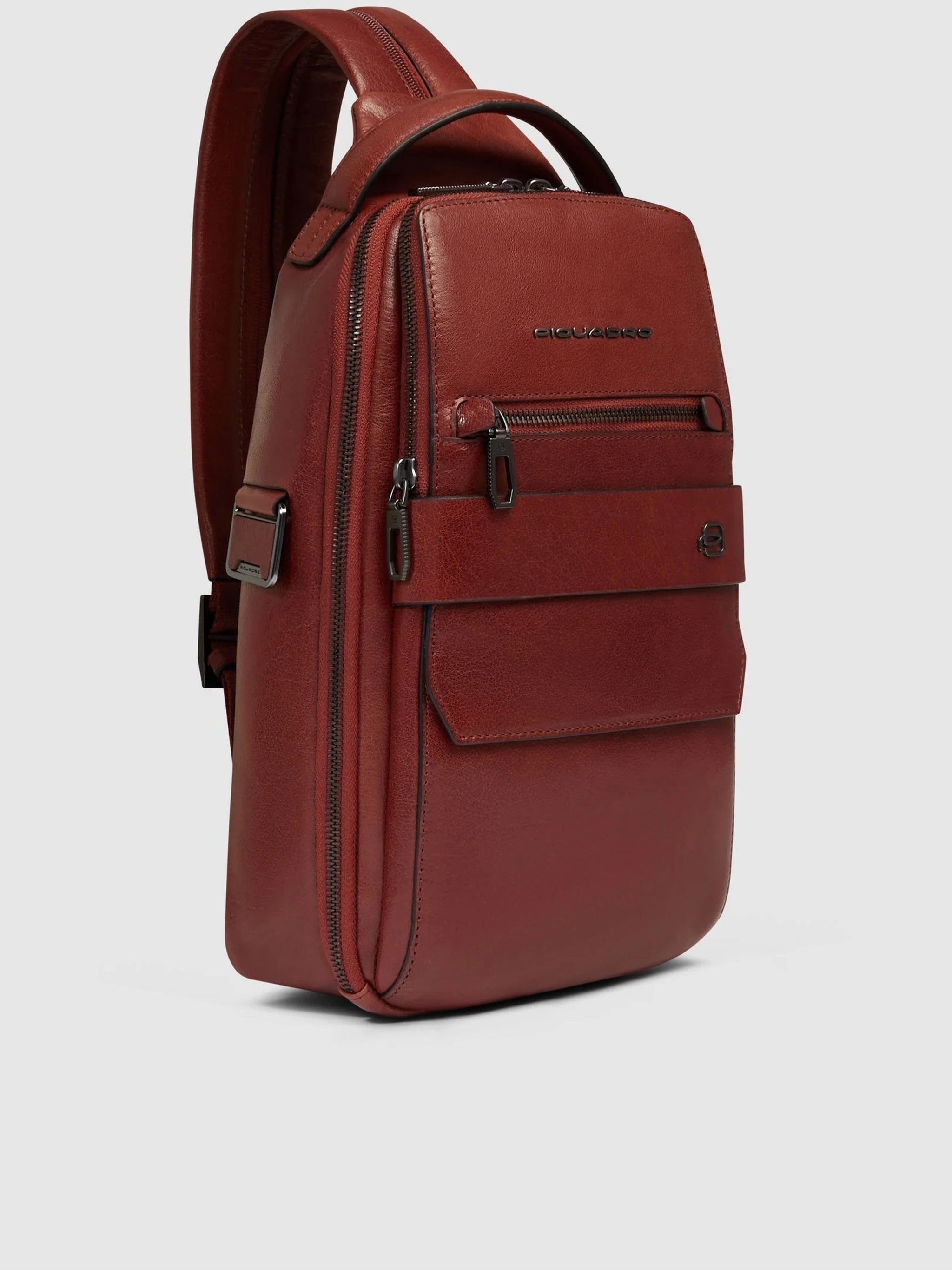 Reddish-Brown Monospalla Structured Backpack