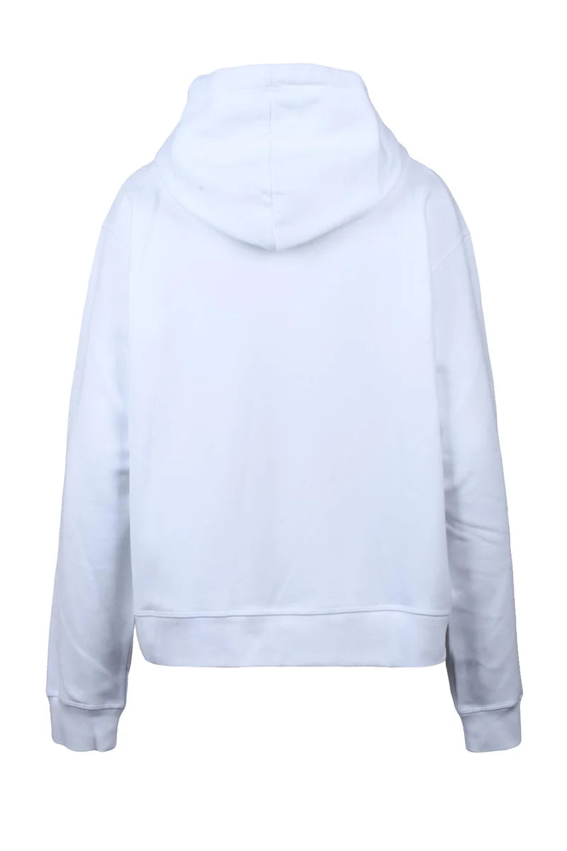 Cropped White Hoodie