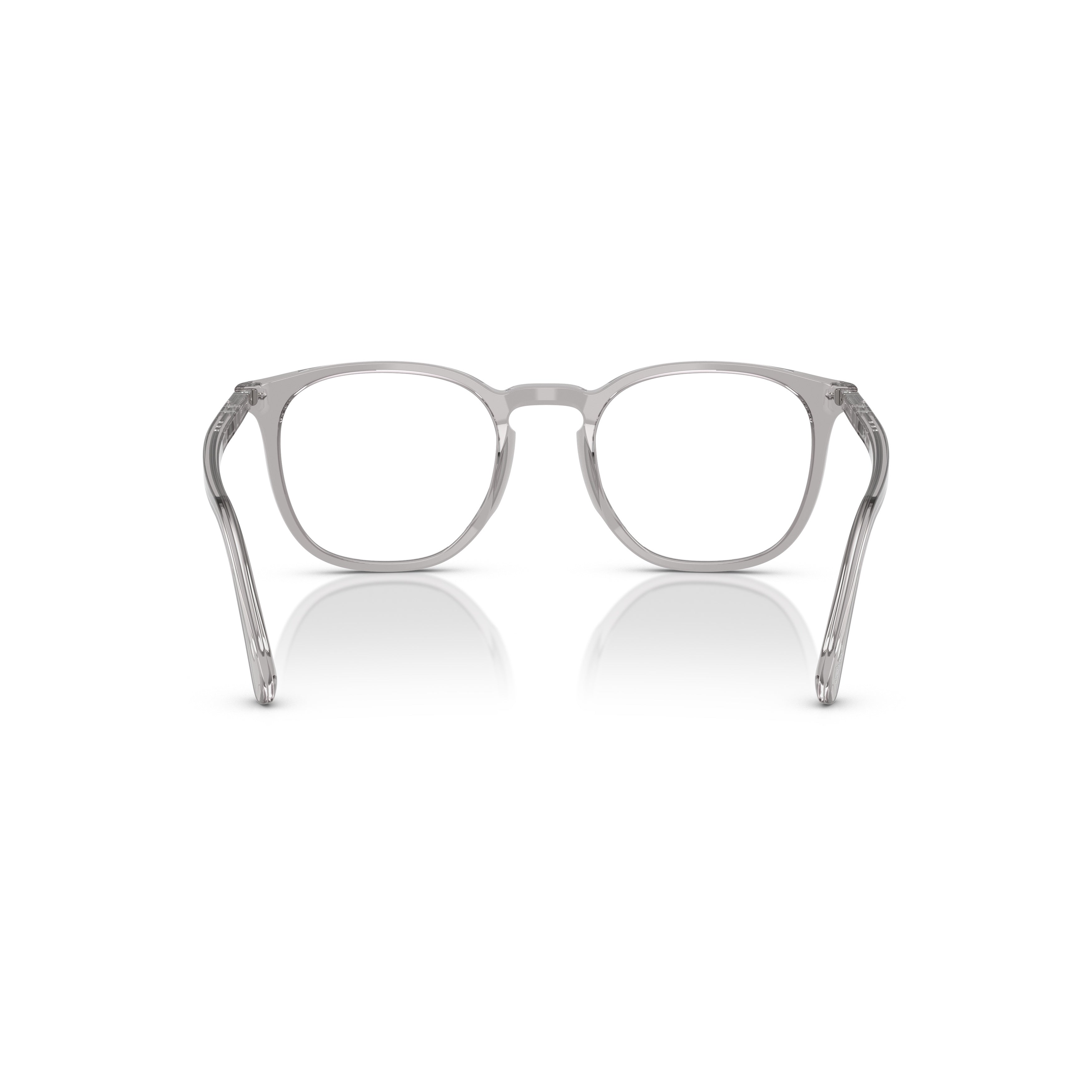 0po3318v Translucent Grey Acetate Eyeglasses with Keyhole Bridge