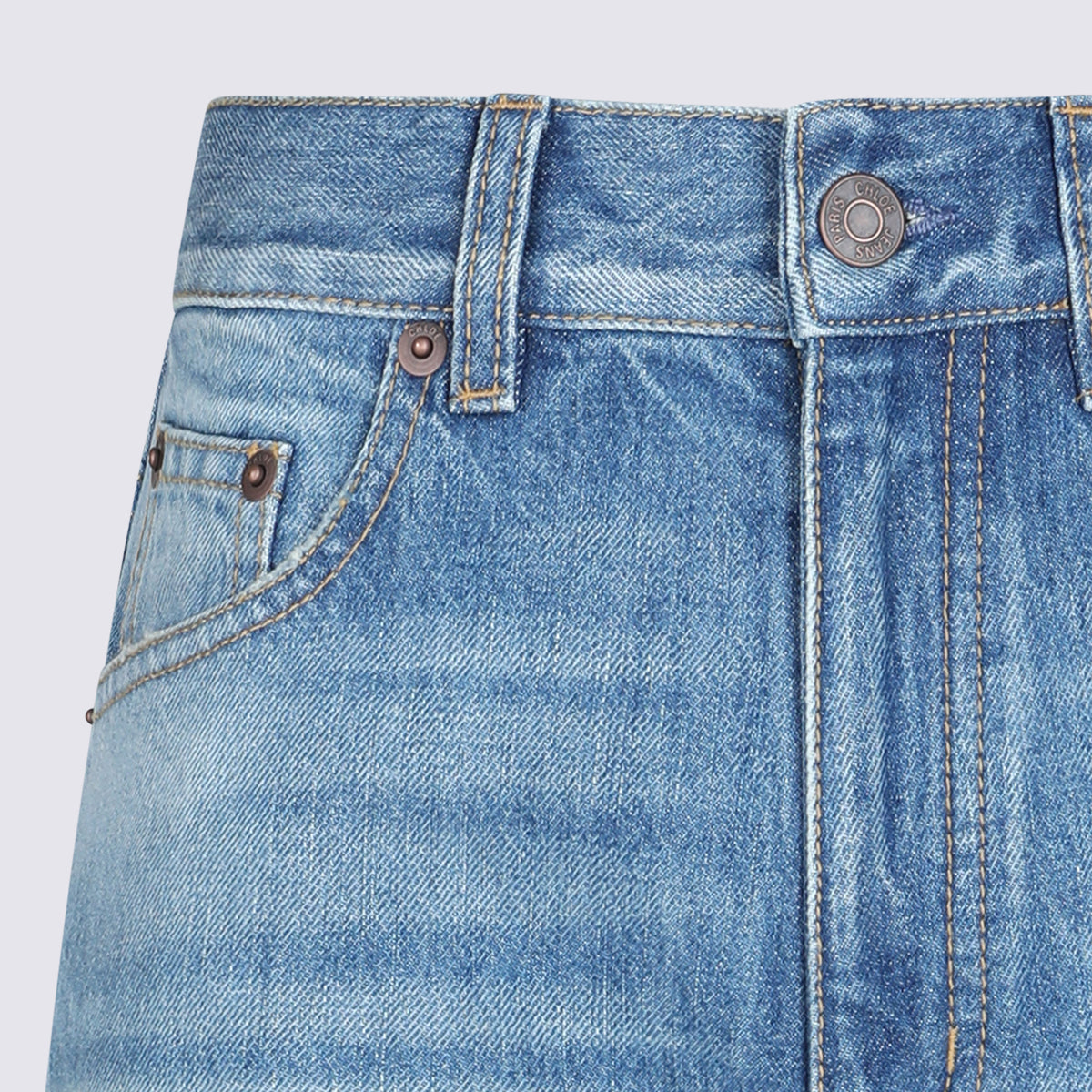 Light Blue Cotton Jeans
