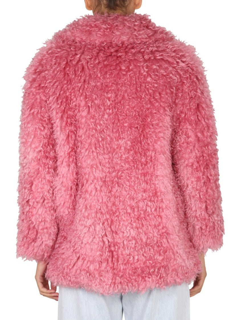 Mid-Length Mohair Coat
