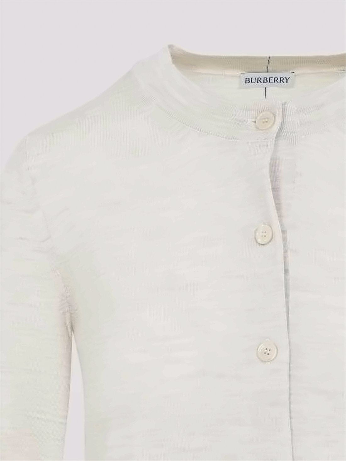 Heathered Knit Cardigan with Button-Down Front