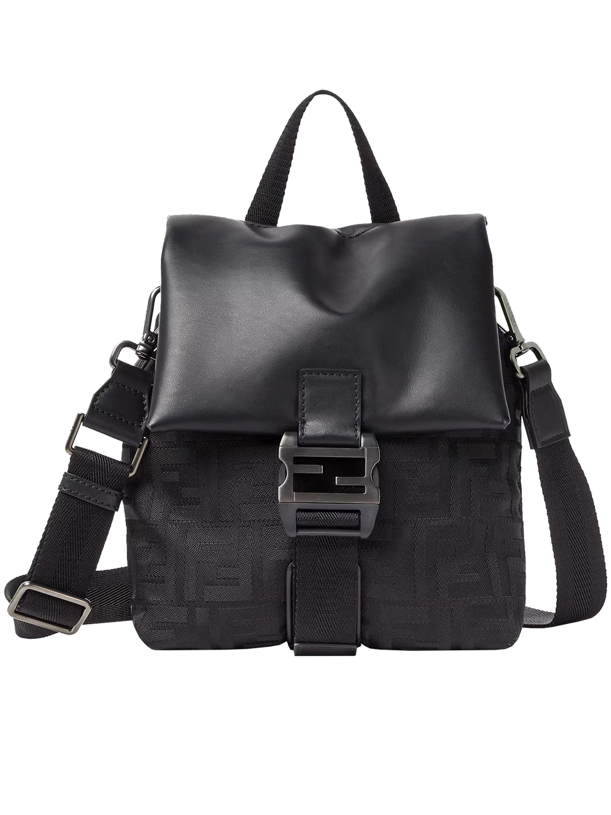 Baguette Cross Nylon FF Embossed Bag