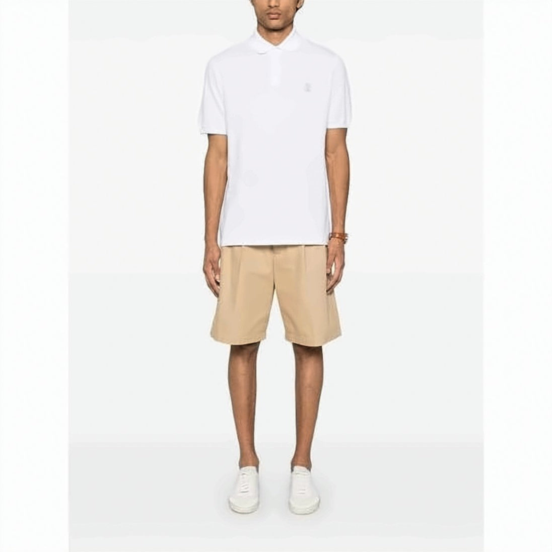 Textured Piqué Cotton Polo Shirt