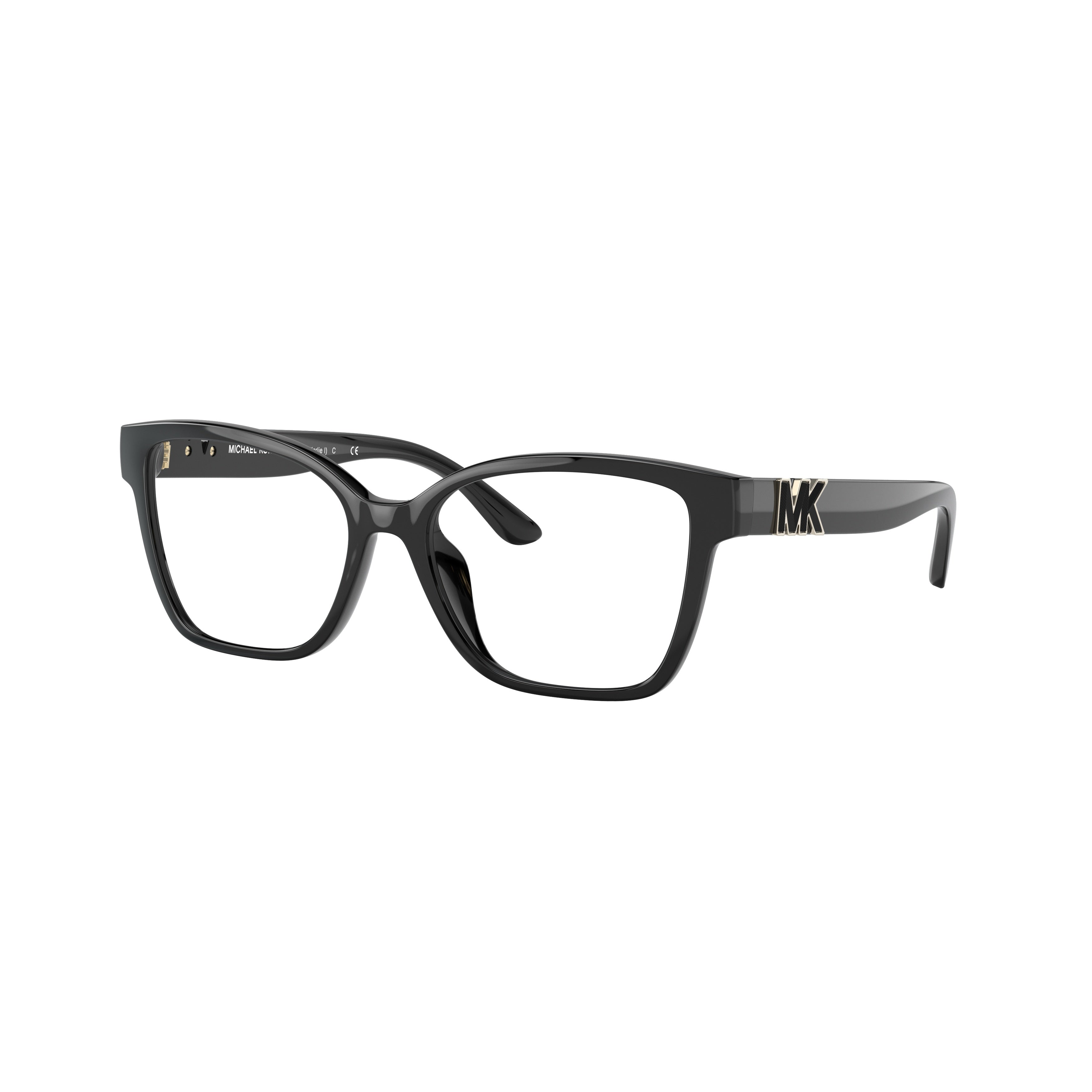0mk4094u Rectangular Frame Eyeglasses with Glossy Black Finish