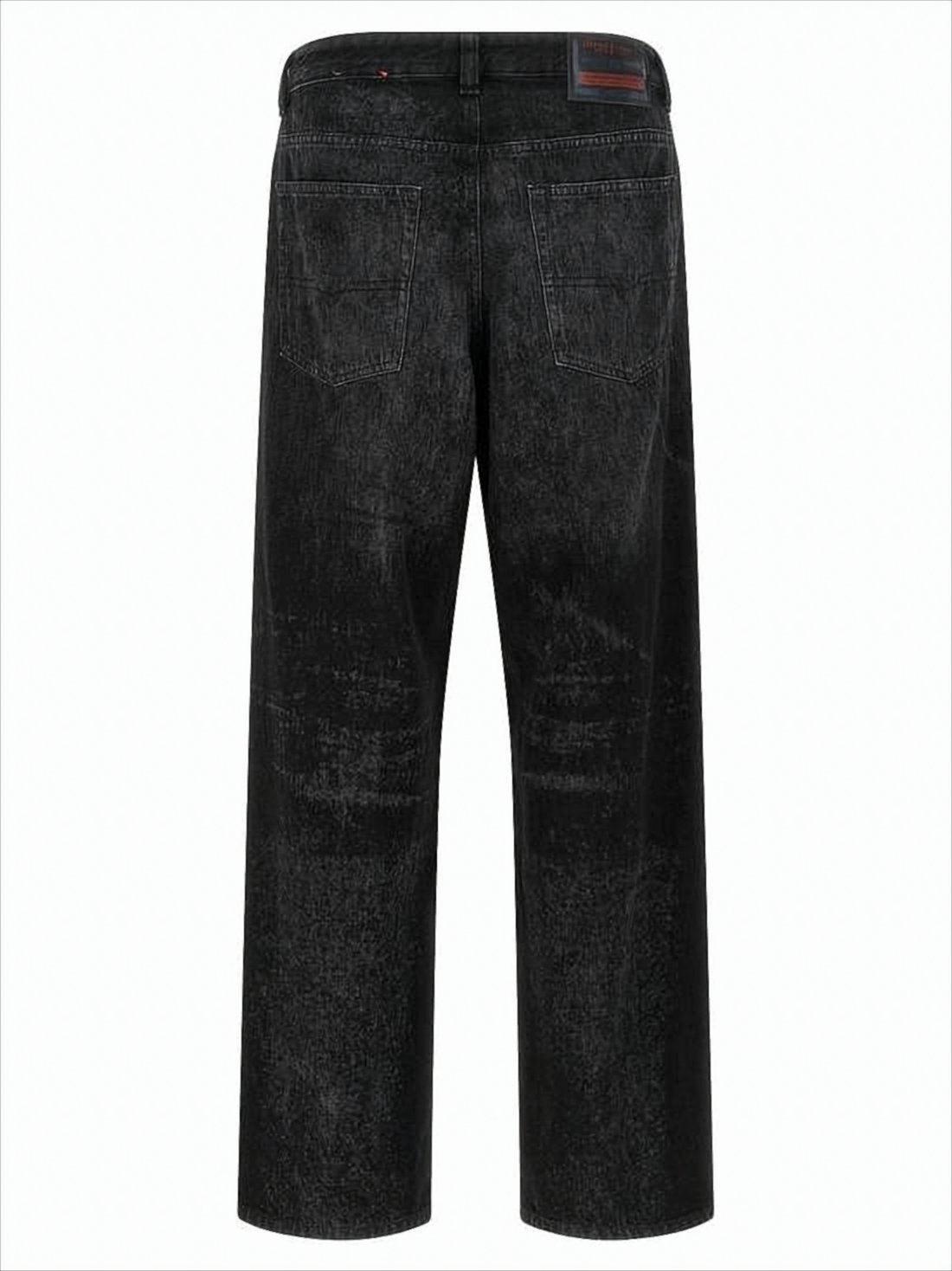 Relaxed Fit Black Denim Pants