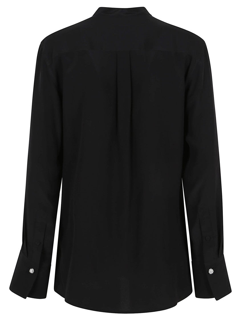 Silk Shirt With Unique Front Panel