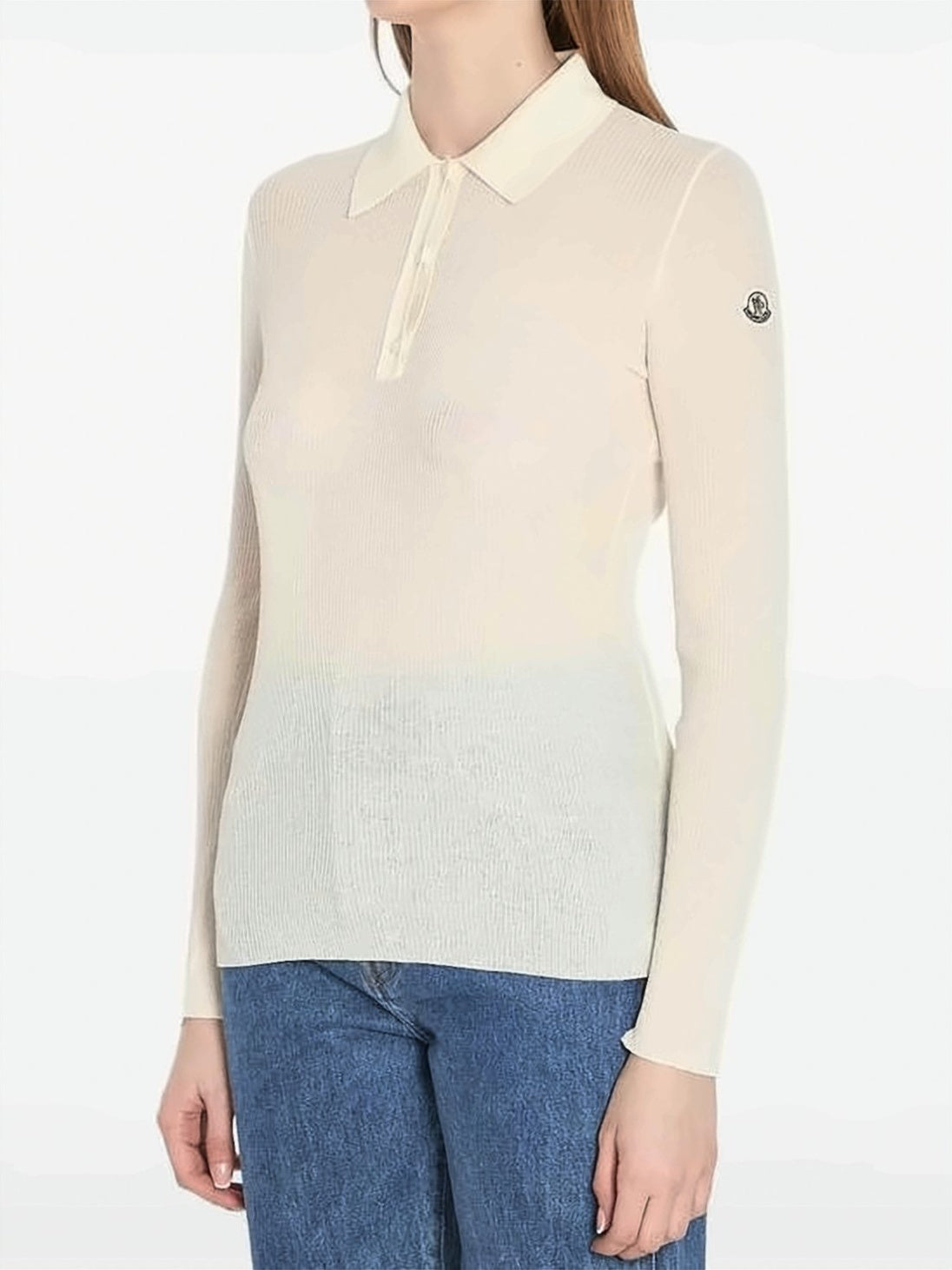 Fitted Knit Polo Shirt