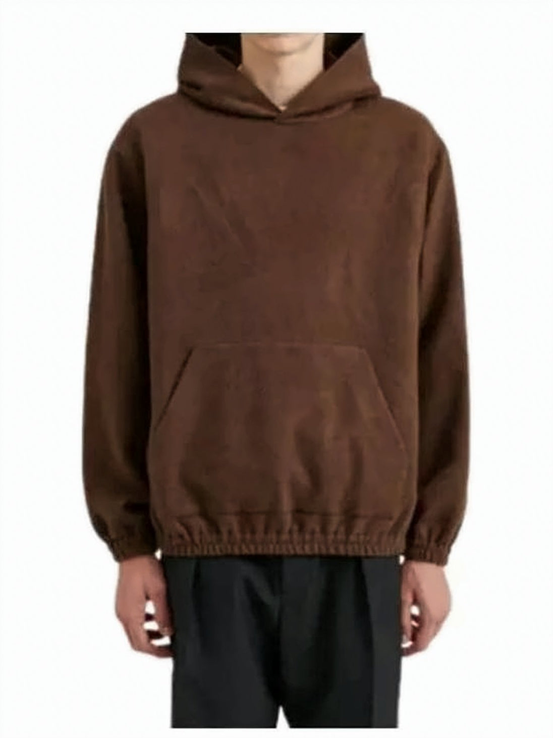 Relaxed Fit Camel Hair Hoodie