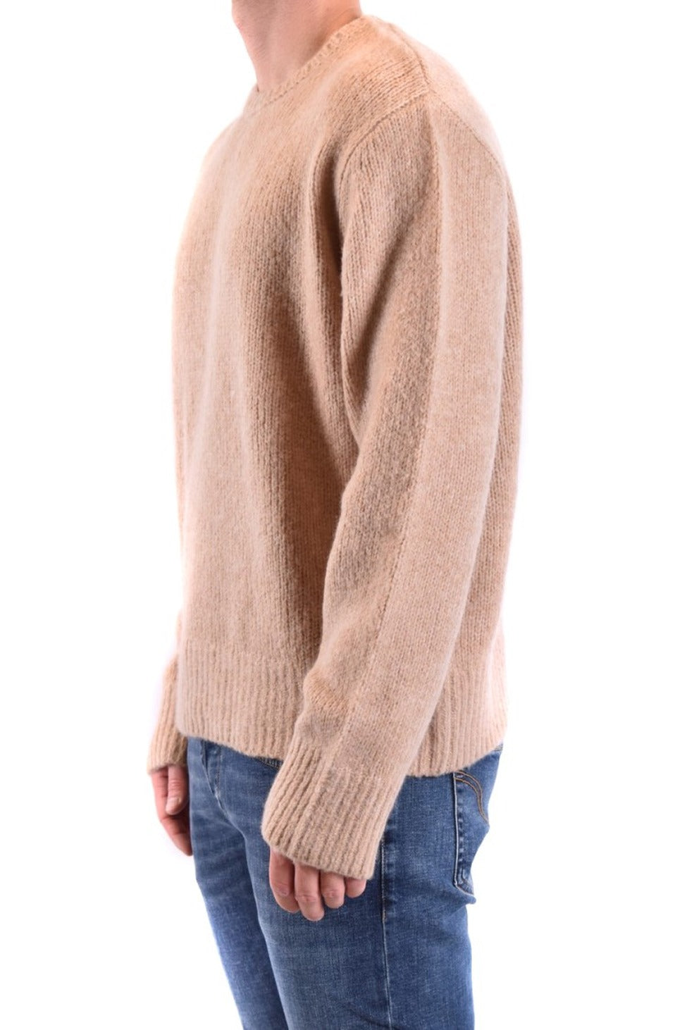 Beige Cashmere Blend Sweater