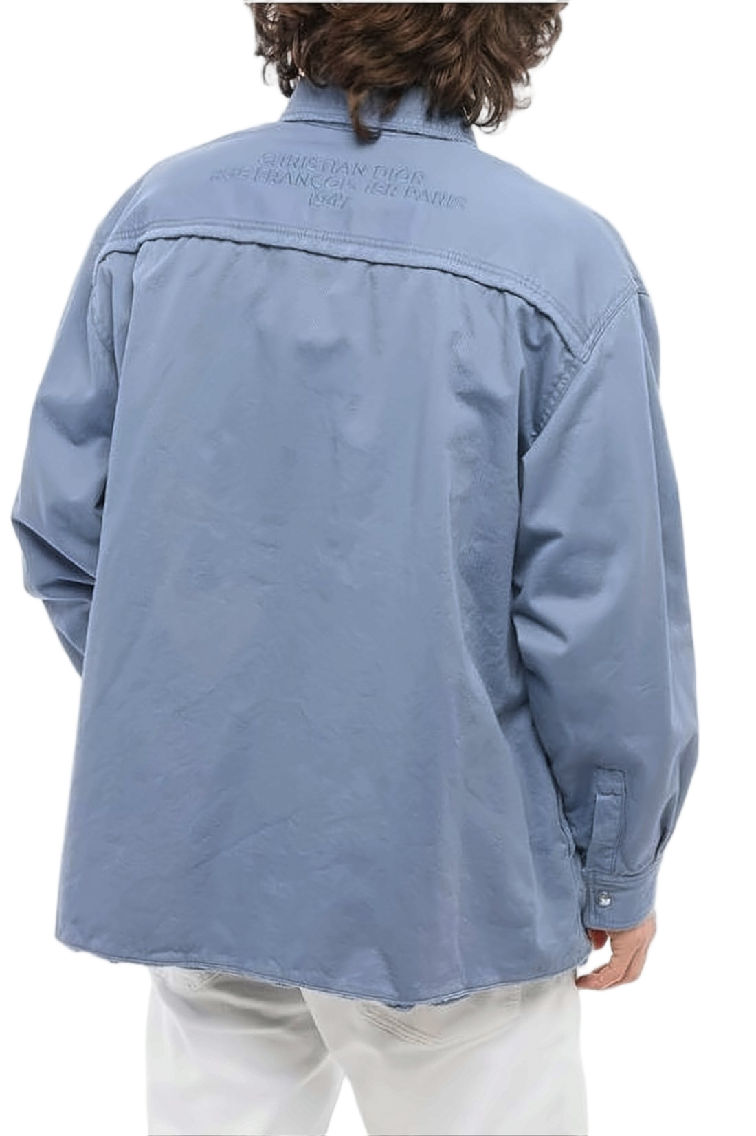 Relaxed-Fit Long-Sleeve Shirt with Embroidered Logo