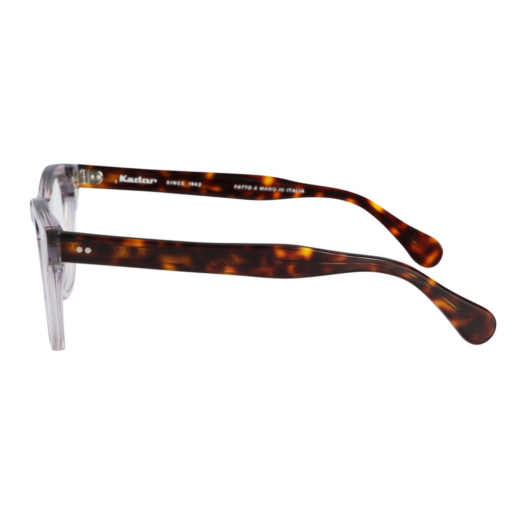 Tuxon-K Transparent Front Frame Eyeglasses with Tortoiseshell Temples