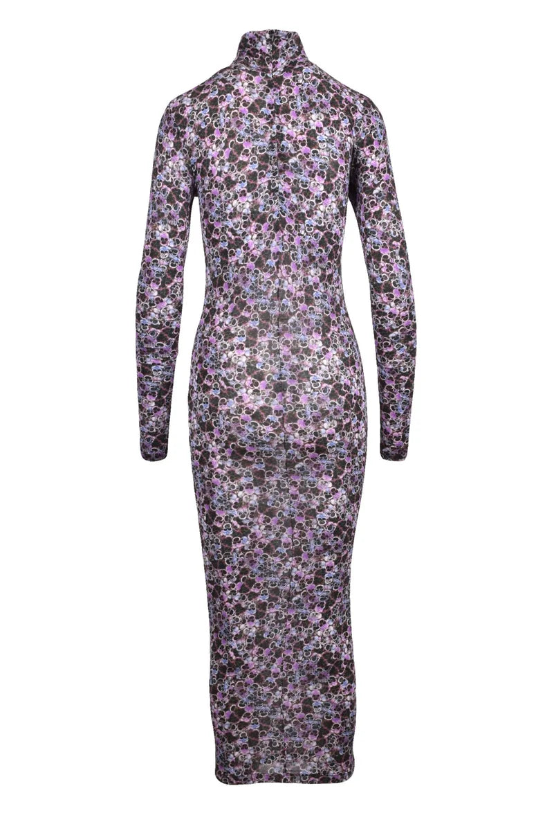 Long Jersey Dress - Purple