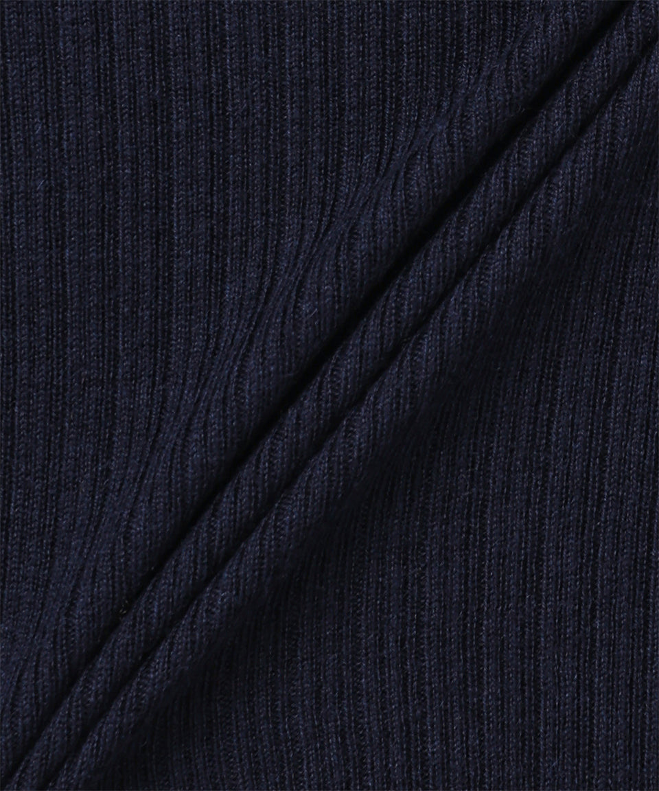 Long-Sleeved Deep V-Neck Sweater in Fine-Knit Silk-Cashmere Blend
