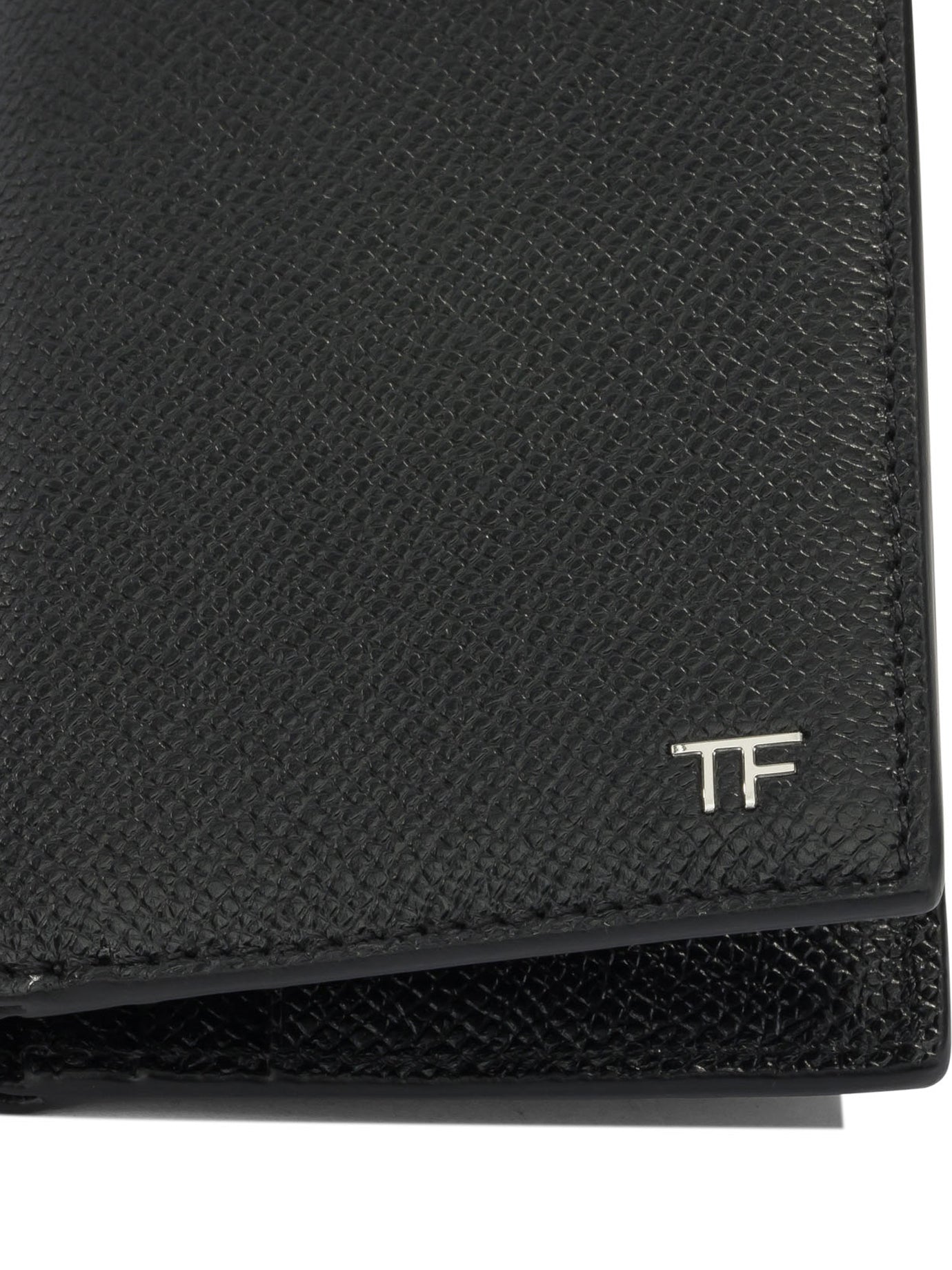 Small Grain Leather Folding Card Holder