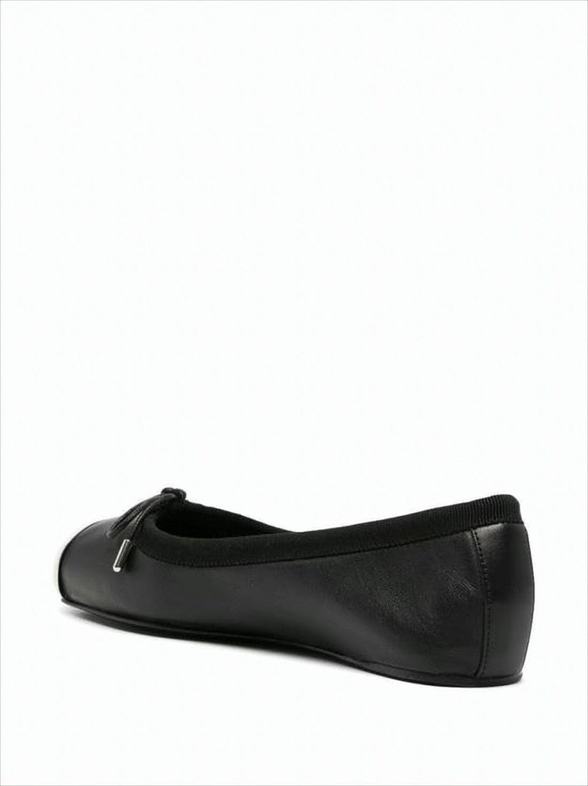 Flat Black Leather Shoes