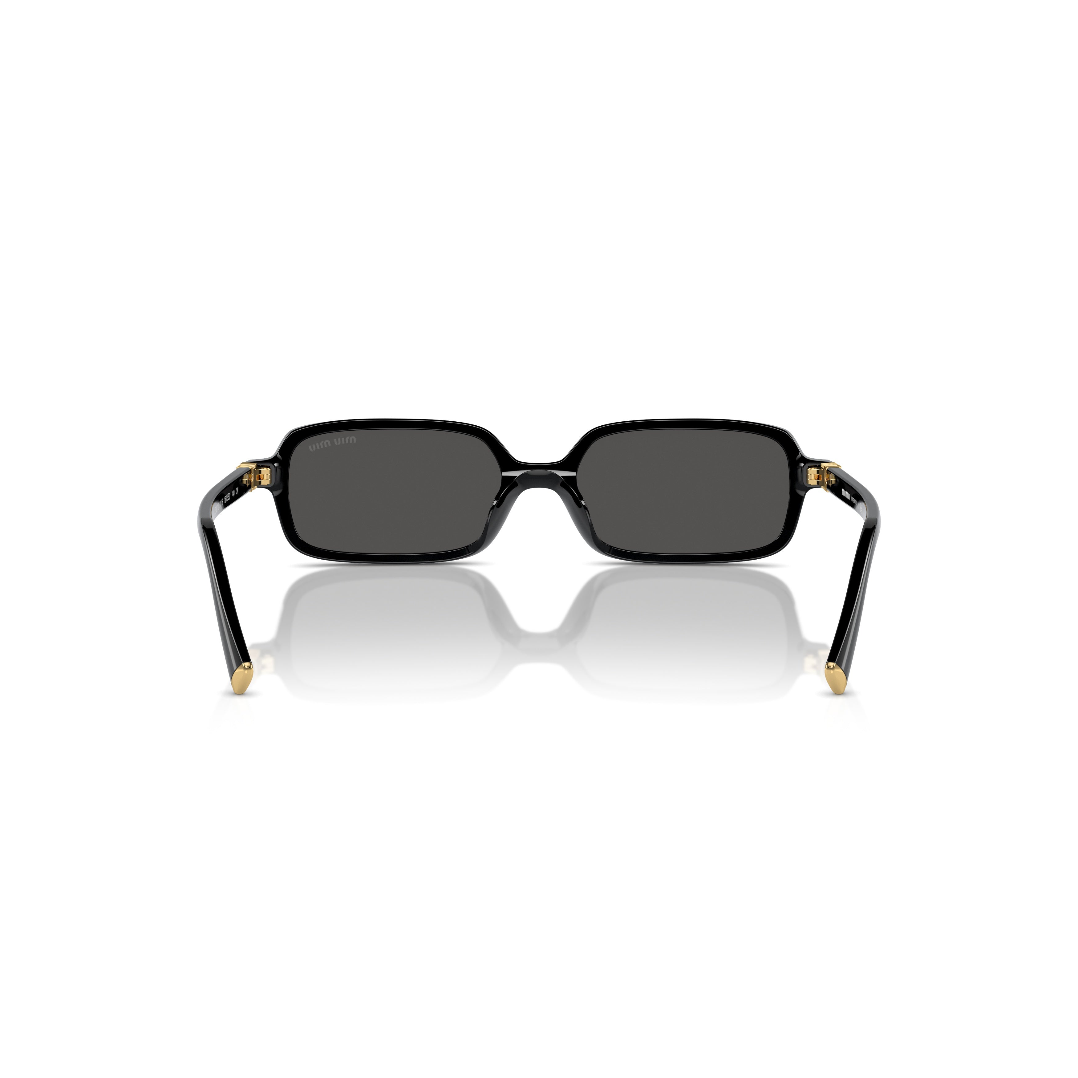0mu 11zs Rectangular Black Acetate Sunglasses