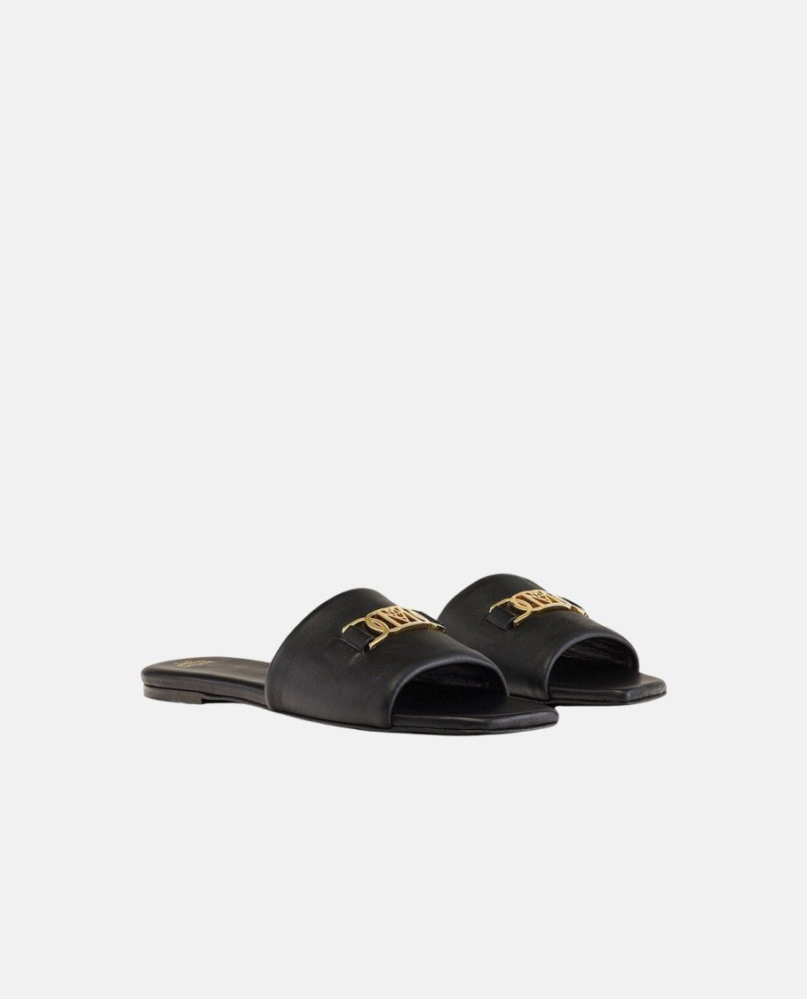 Mcm Leather Flat Sandals