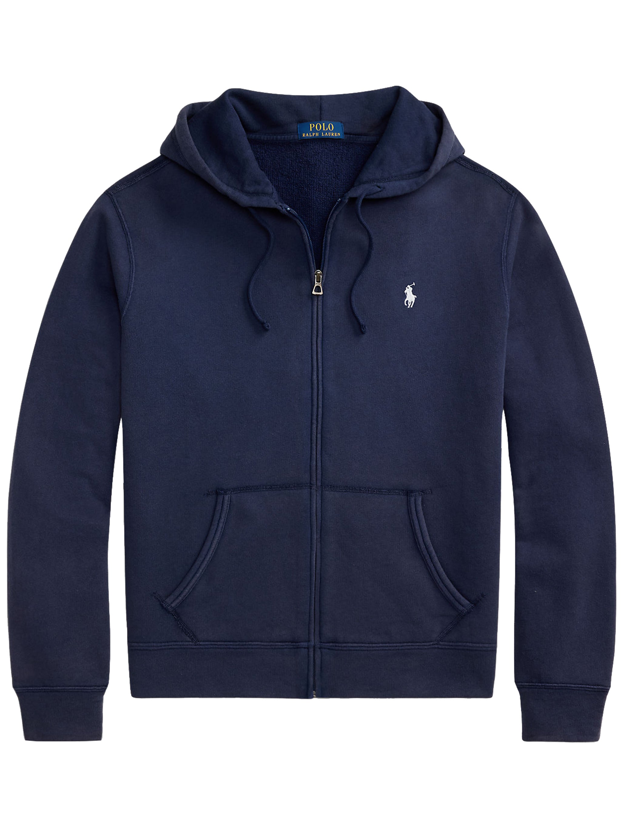 Navy Blue Sweatshirt Full-Zip Cotton Hoodie