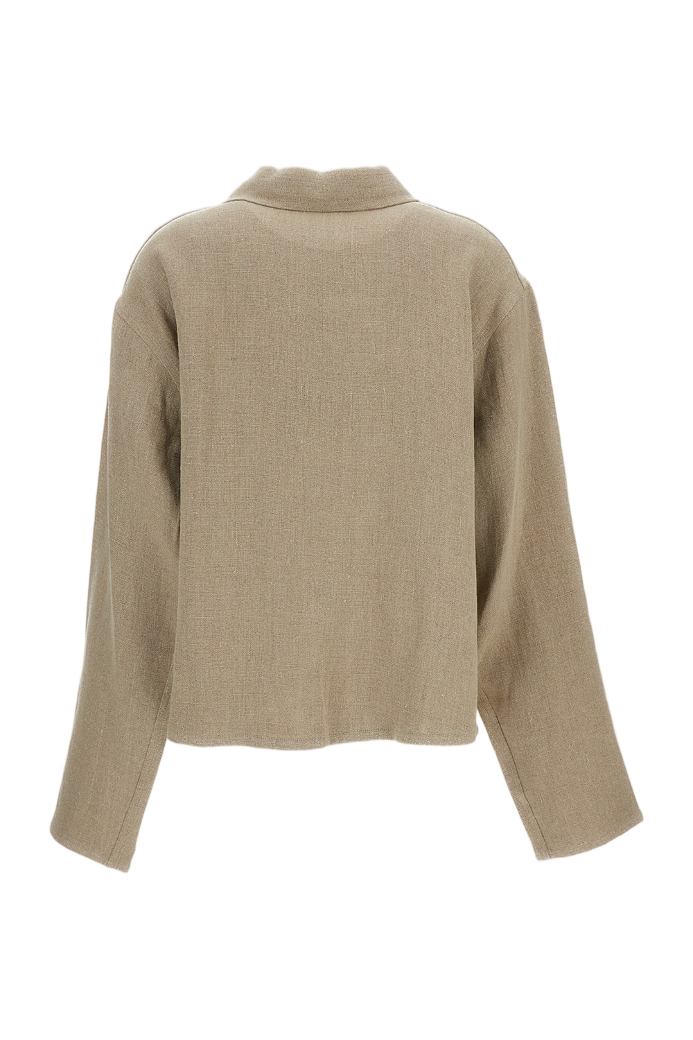 Bill Cropped Unlined Heavy Linen Workwear Jacket